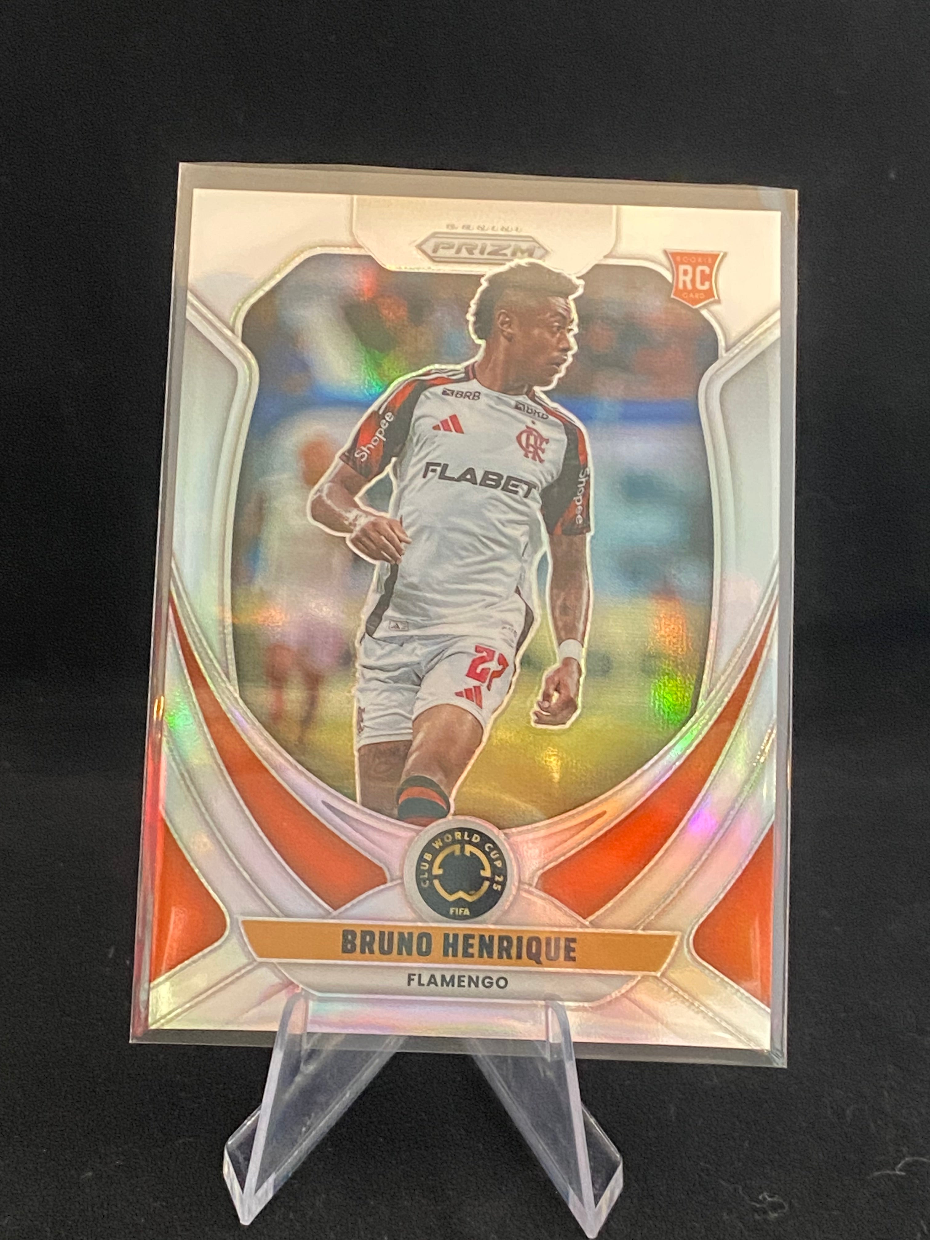 Panini Prizm FIFA Club World Cup 2025 - Bruno Henrique - RC - Rookie Card - No.104