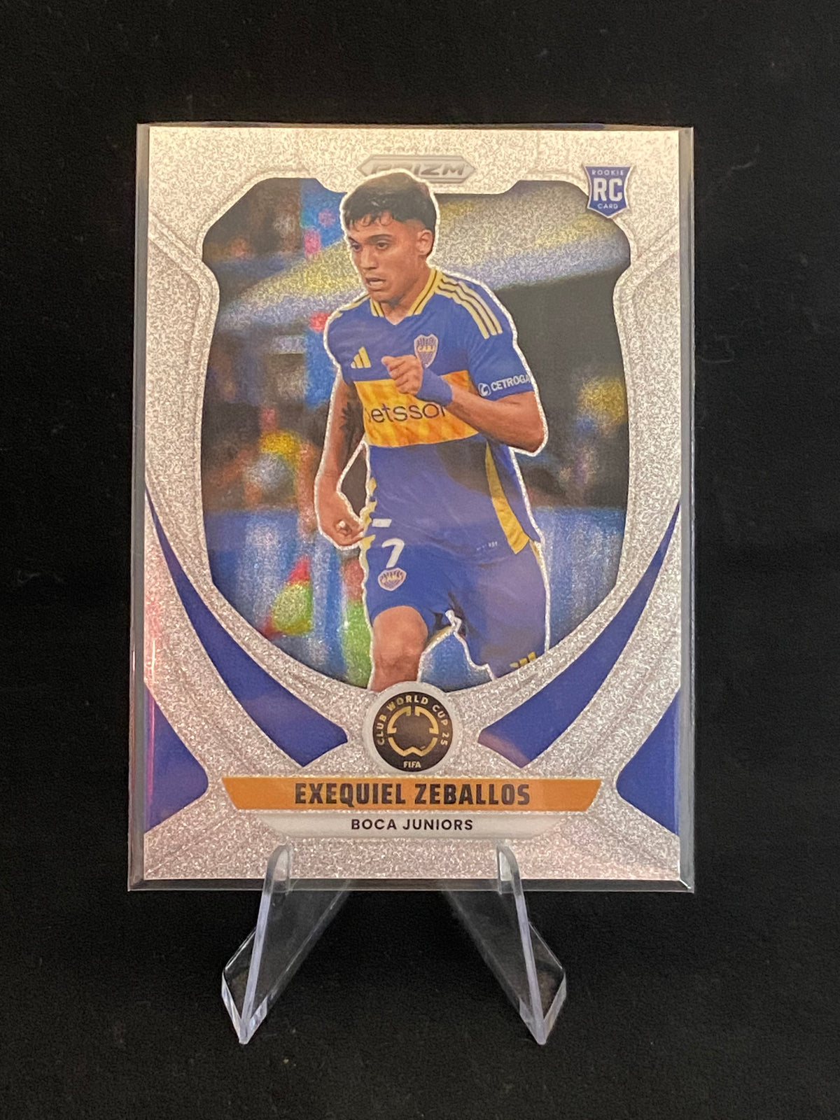 Panini Prizm FIFA Club World Cup 2025 - Exequiel Zeballos - RC - Rookie Card - Glitter - No.38
