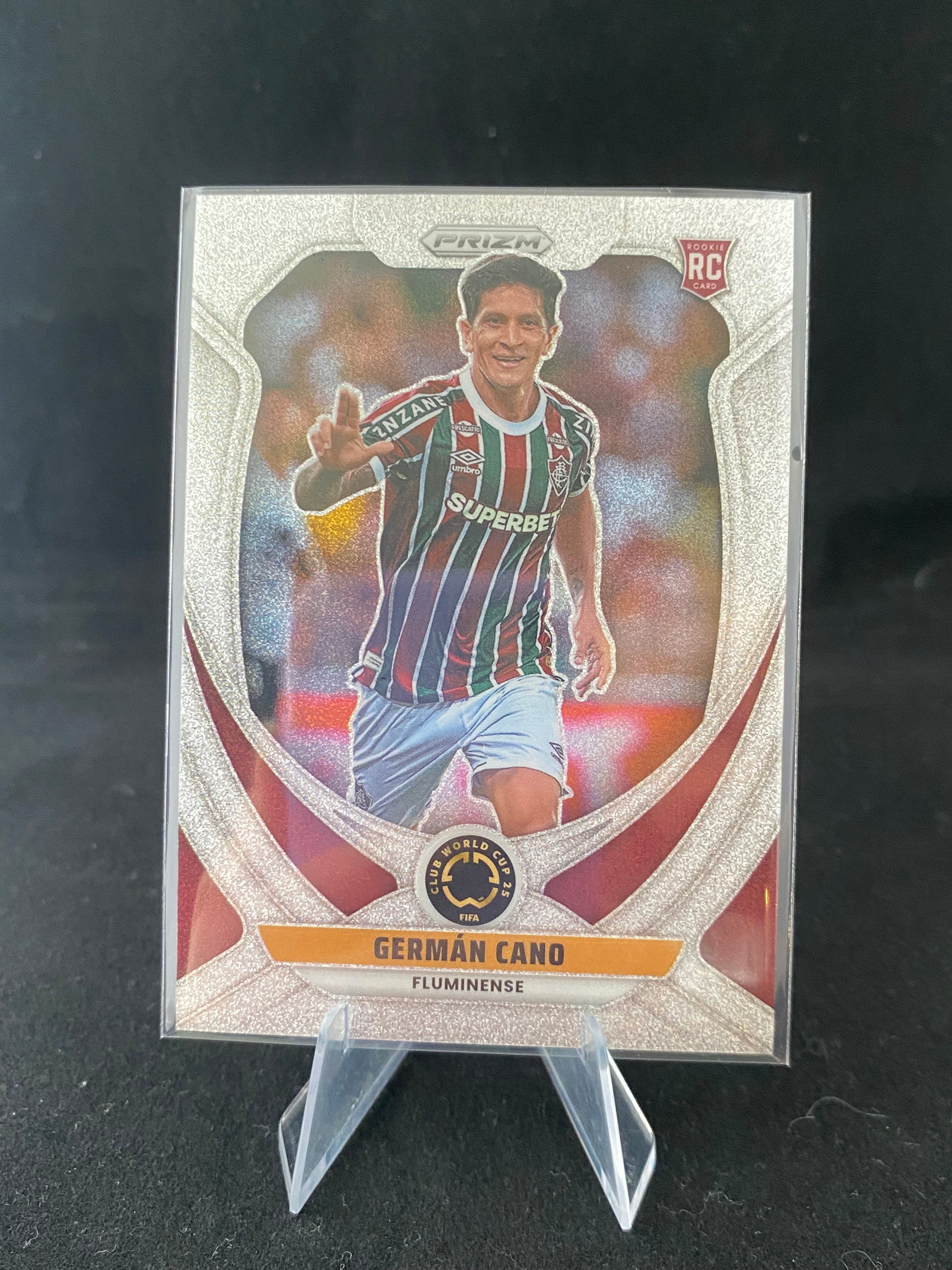 Panini Prizm FIFA Club World Cup 2025 - German Cano - Silver Glitter - RC - Rookie Card - No.111
