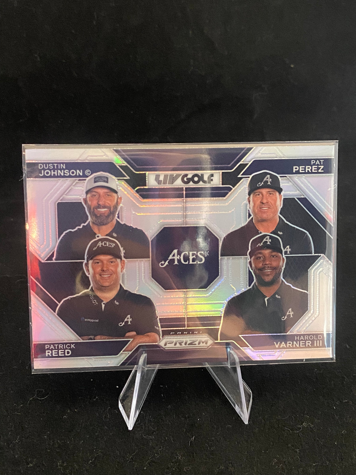 Panini Prizm Liv Golf 2024 - Dustin Johnson - Patrick Reed - Pat Perez - Harold Varner 111 - No.56
