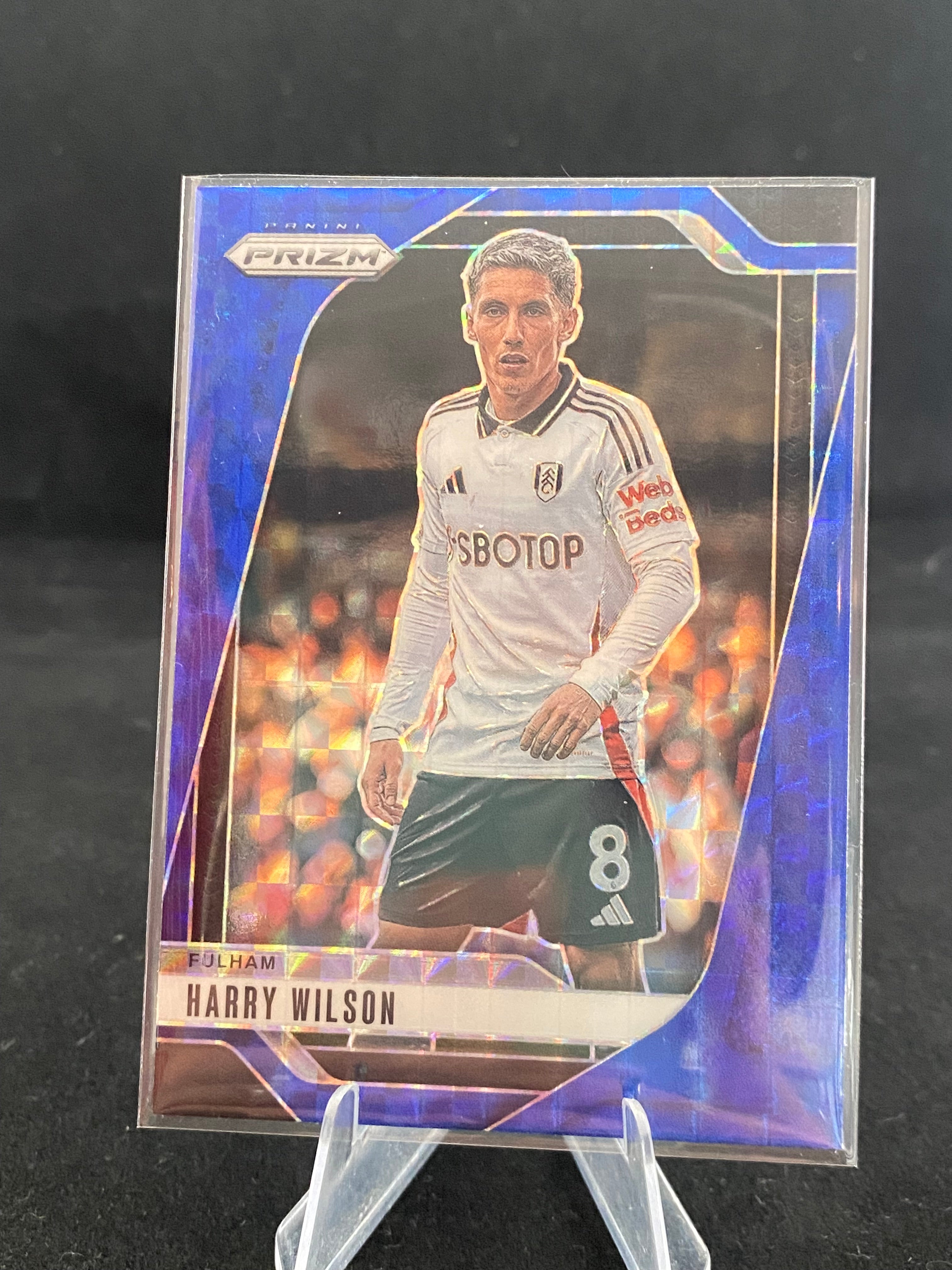 Panini Prizm Premier League Soccer -Harry Wilson -Blue - No.208