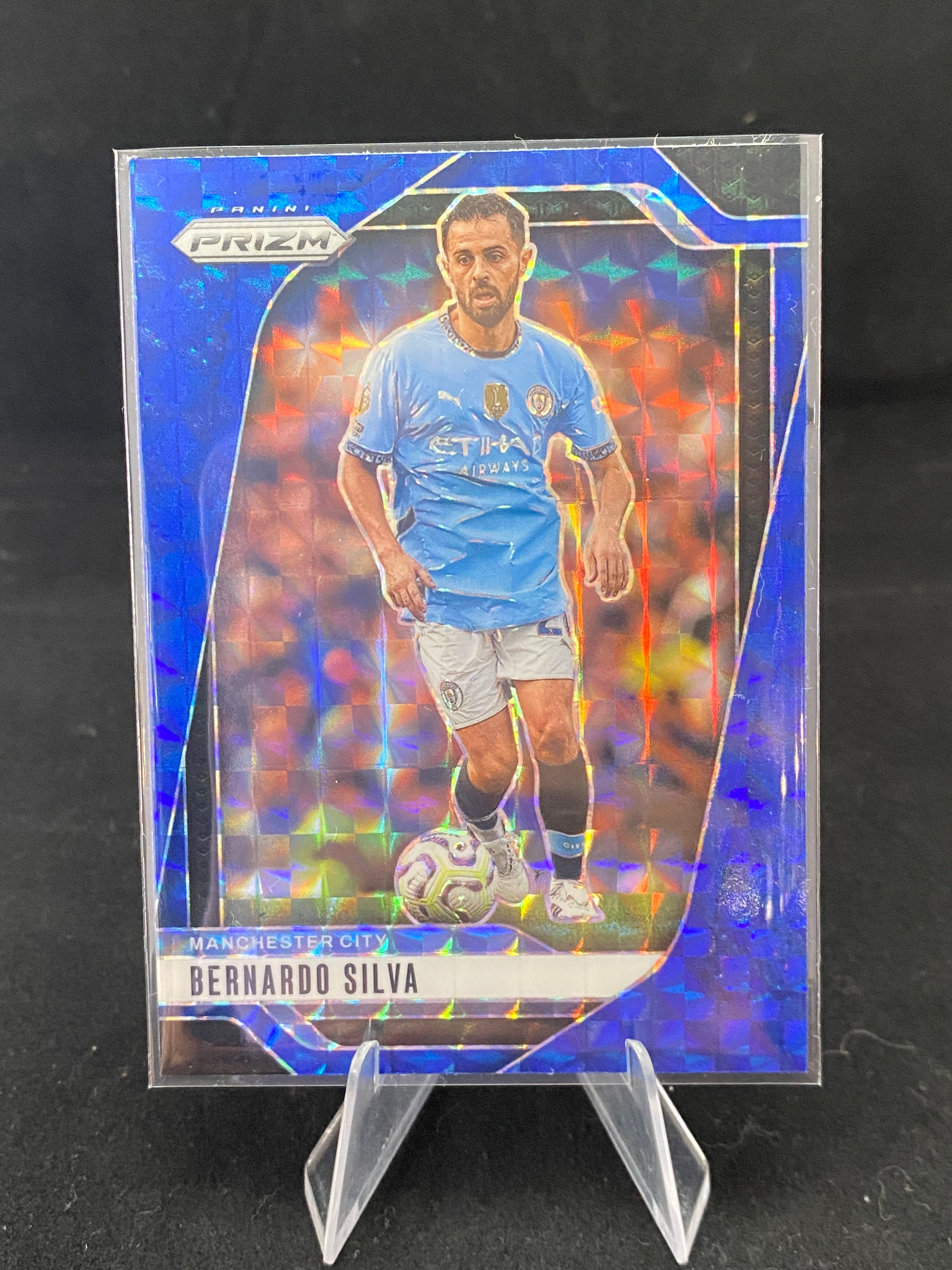 Panini Prizm Premier League Soccer - Bernardo Silva - Blue - No. 12