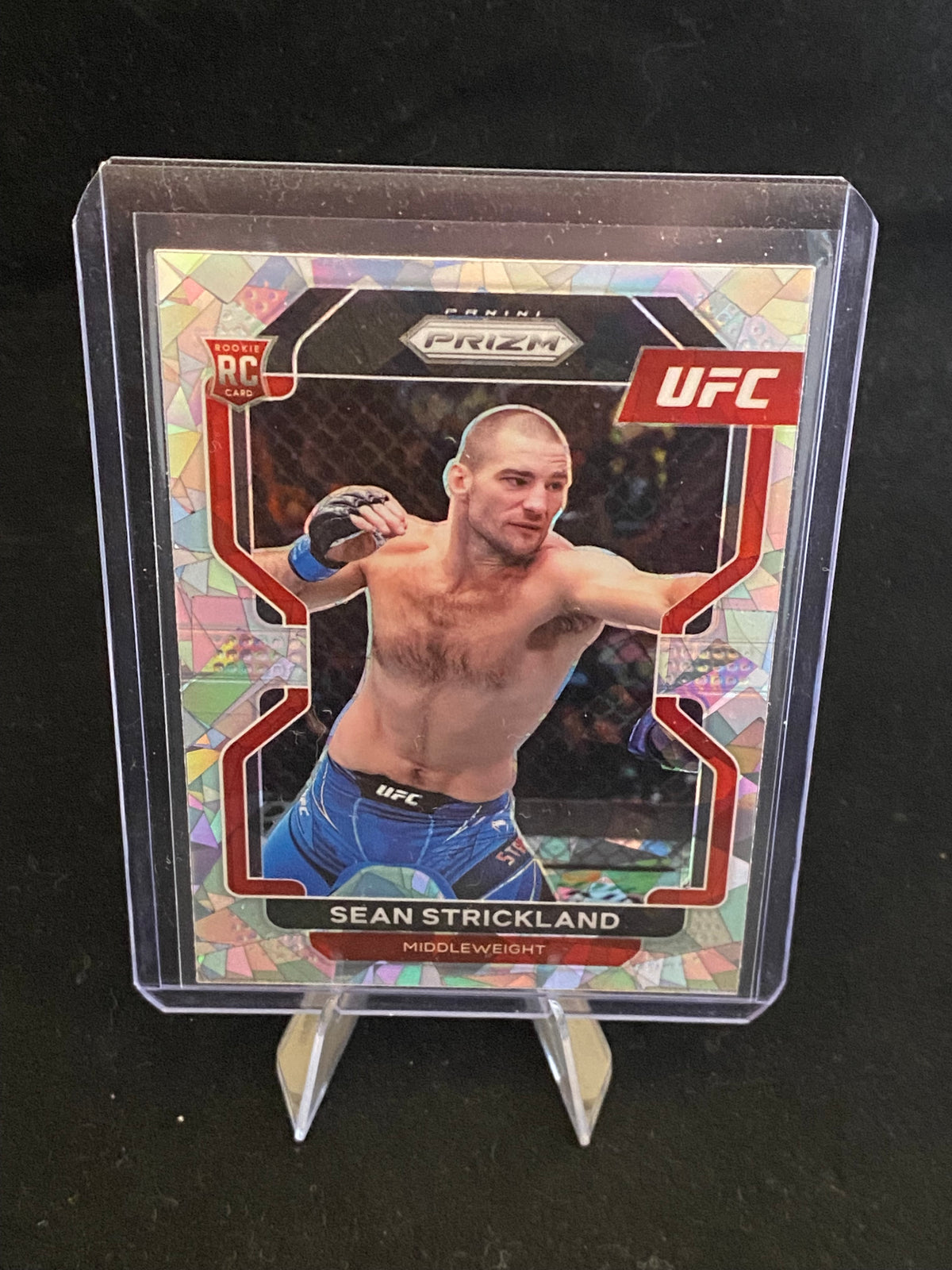 Panini Prizm UFC 2022 - Sean O'Malley - Cracked Ice - RC - Rookie Card - No.172