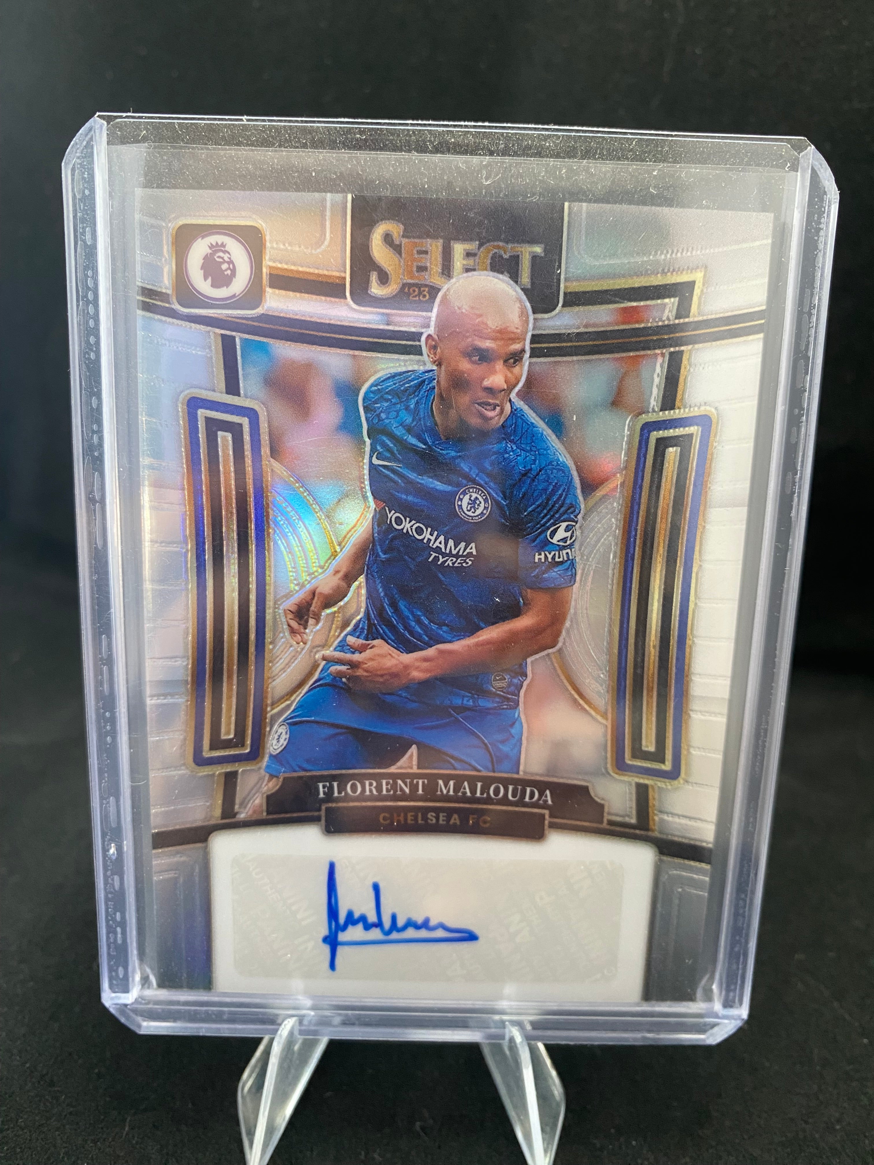 Panini Select Premier League Soccer 2023-24 - Florent Malouda - Chelsea FC -  Autographed - S-FM 