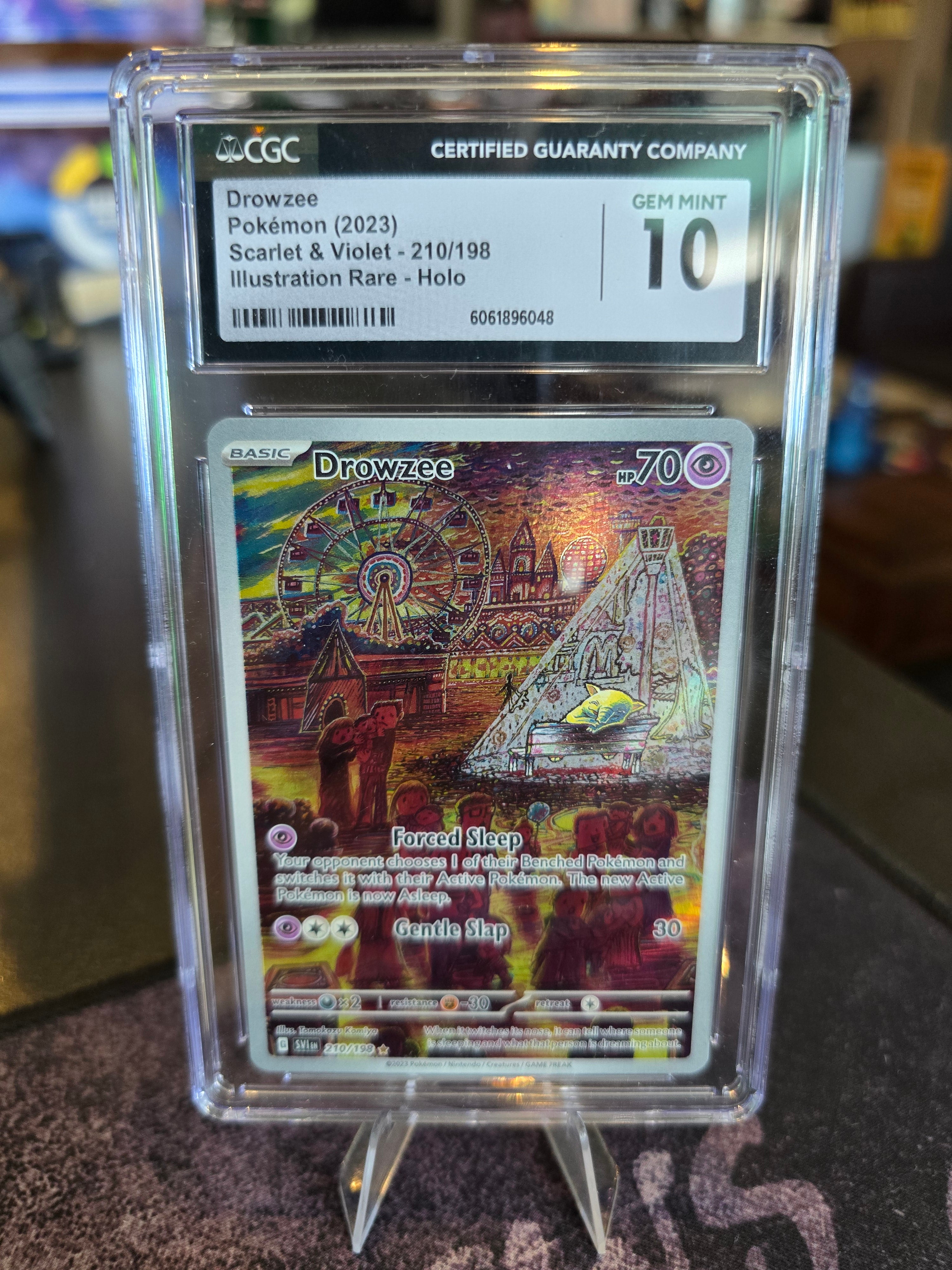 Pokémon - CGC Gem 10 - Drowzee 210/198 