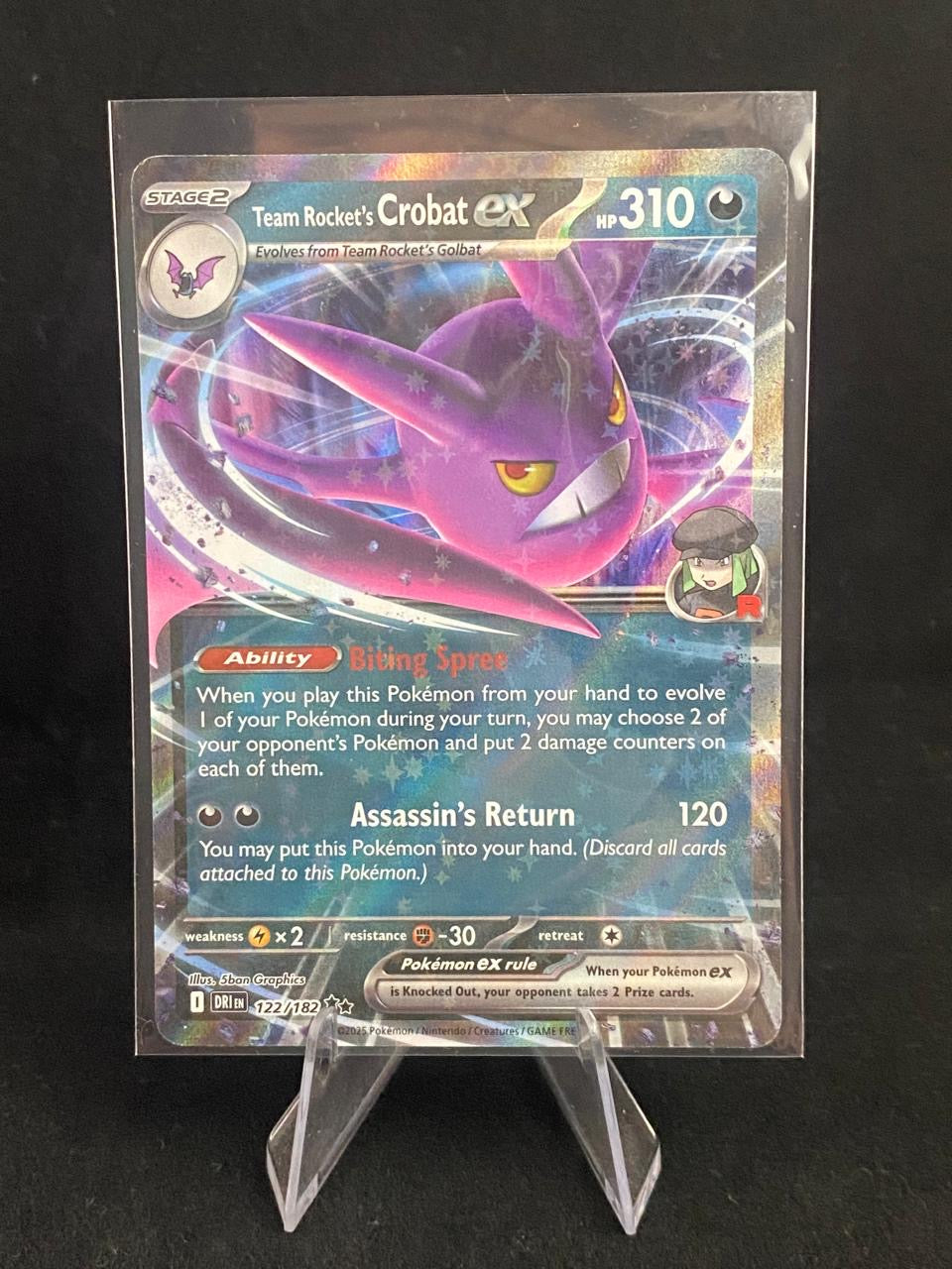 Pokémon - Destined Rivals - Team Rocket's Crobat ex - 122/182
