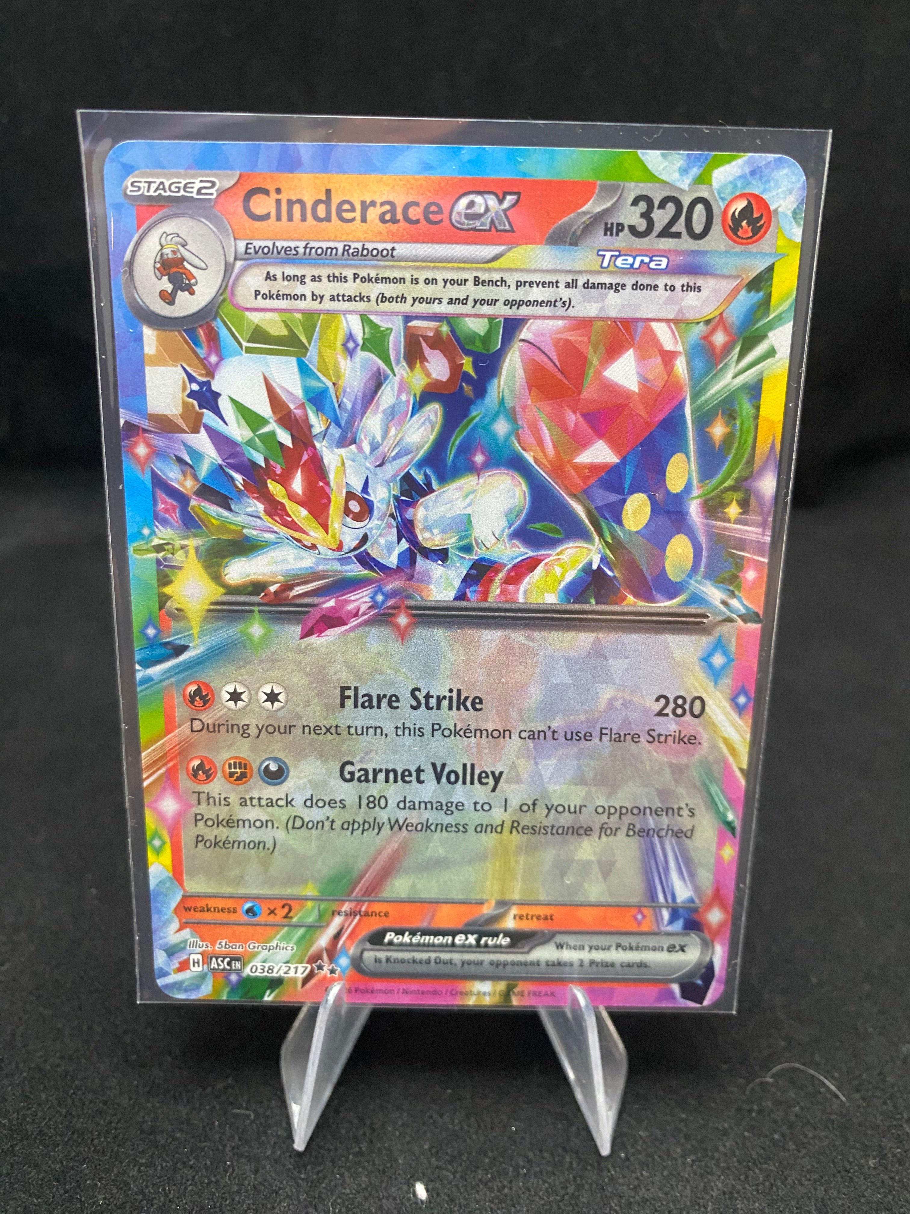 Pokémon - Scarlet and Violet Stellar Crown - Cinderace ex - 038/217
