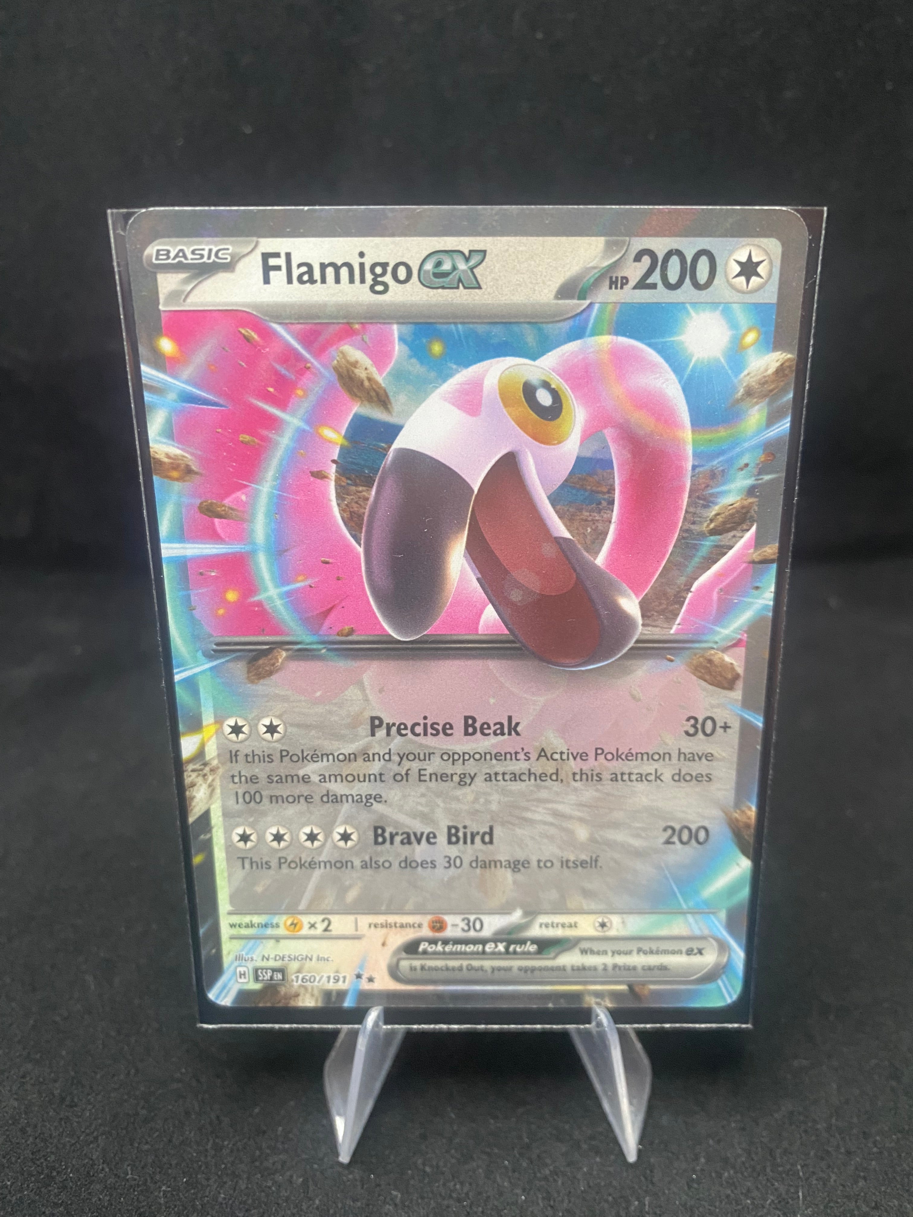 Pokémon - Surging Sparks - Flamigo ex - 160/191