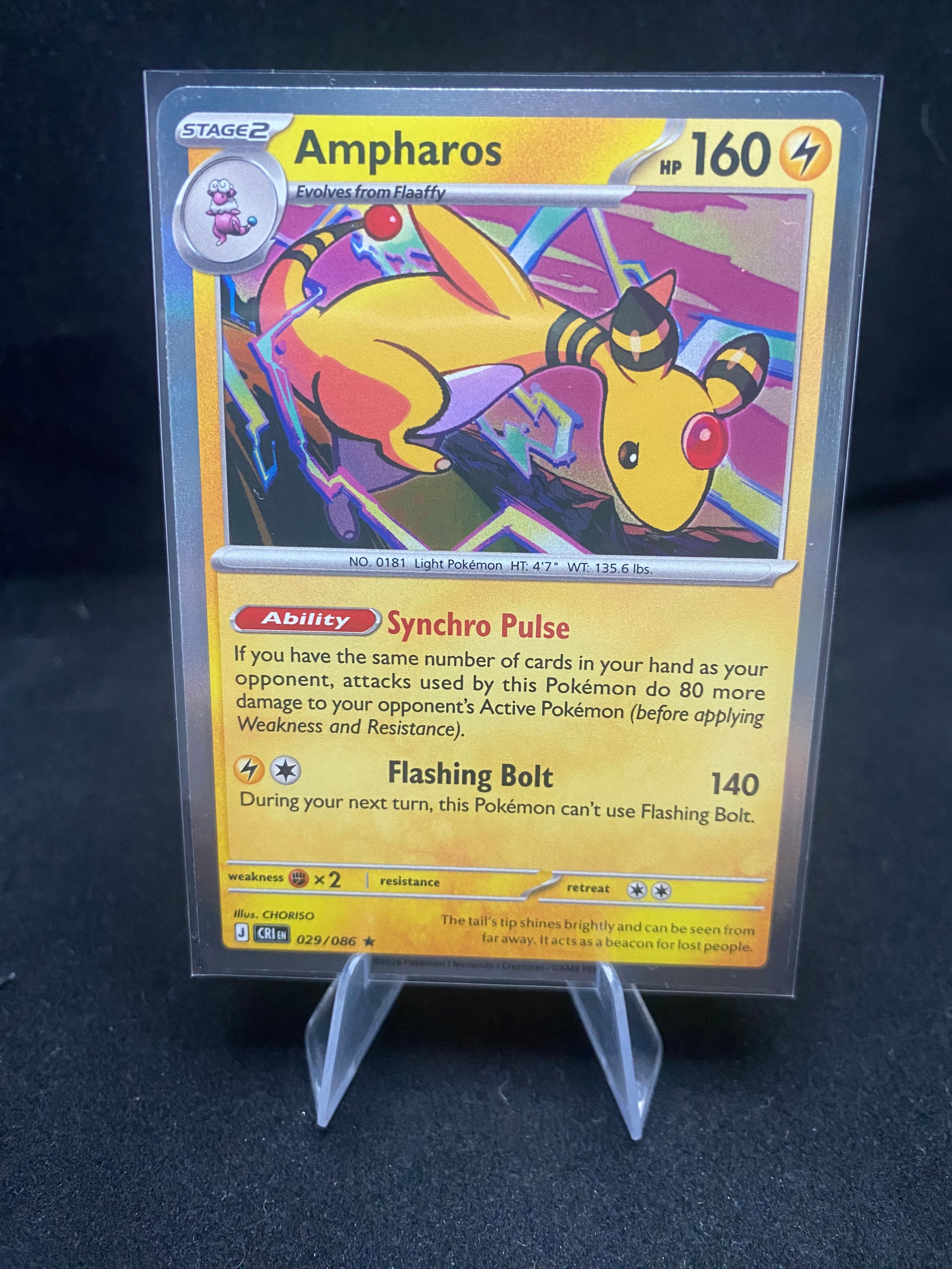 Pokémon - TCG Chaos Rising - Ampharos - 029/086