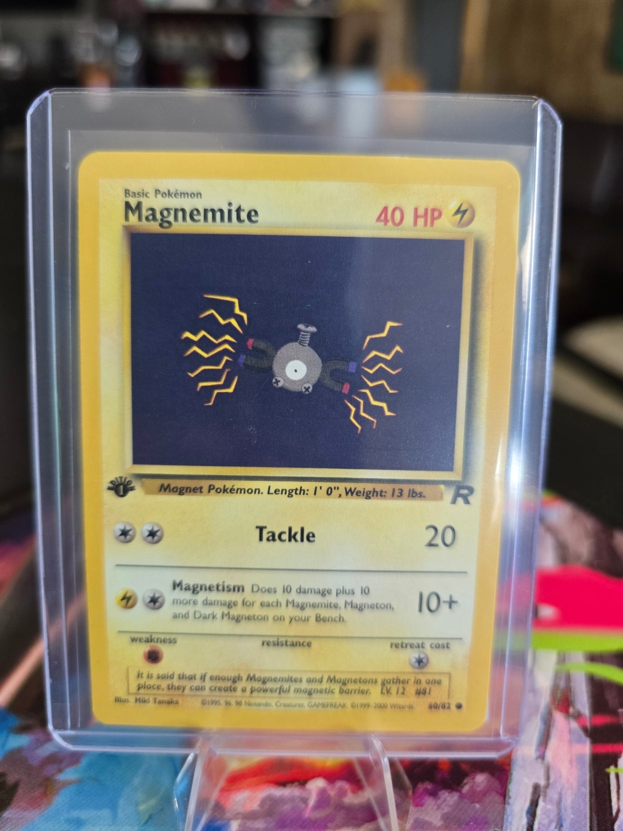 Pokémon - 1st Edition - Magnemite - 60/82 LP