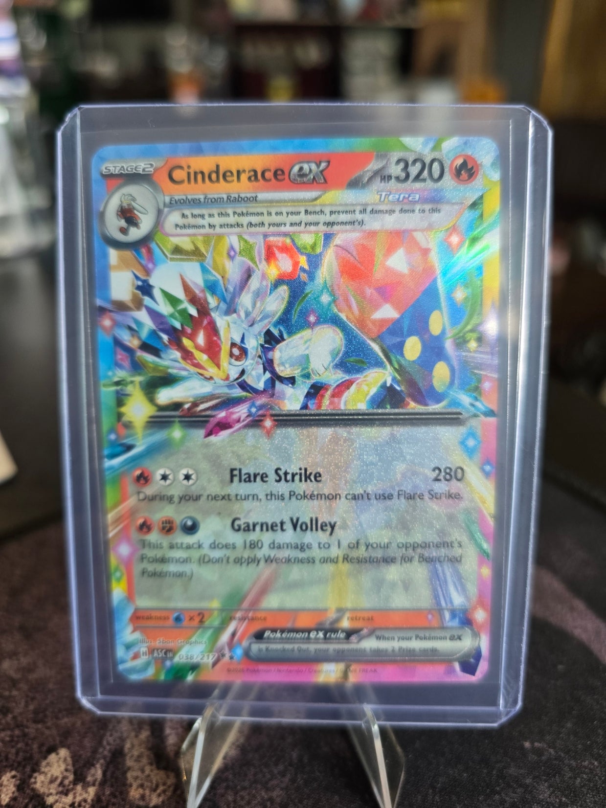 Pokémon - ASC - Cinderace ex 038/217