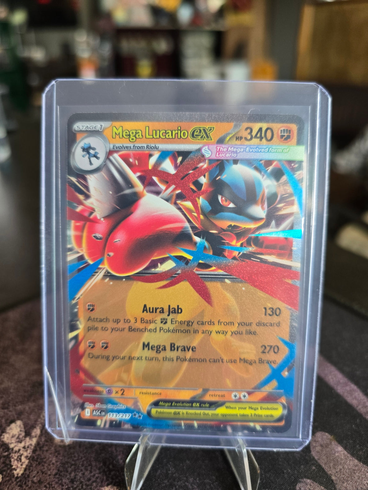 Pokémon - ASC - Mega Lucario ex 113/217