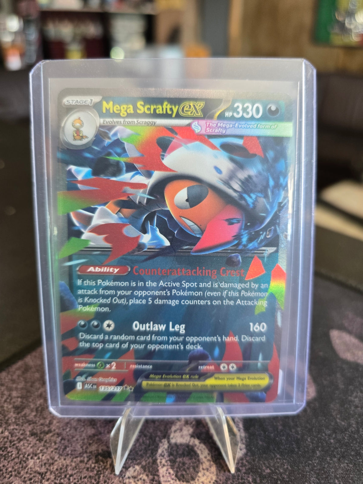 Pokémon - ASC - Mega Scrafty ex 135/217