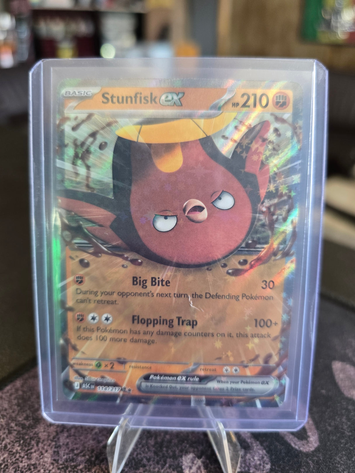 Pokémon - ASC - Stunfisk ex 114/217