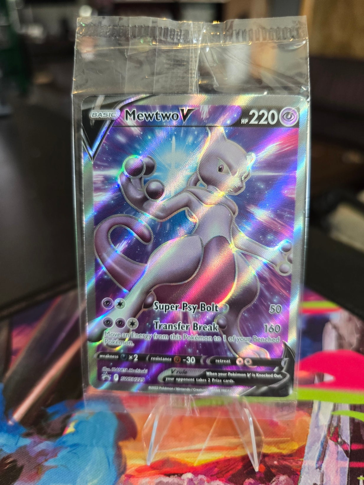 Pokémon - Mewtwo V Black Star Promo SEALED - SWSH229