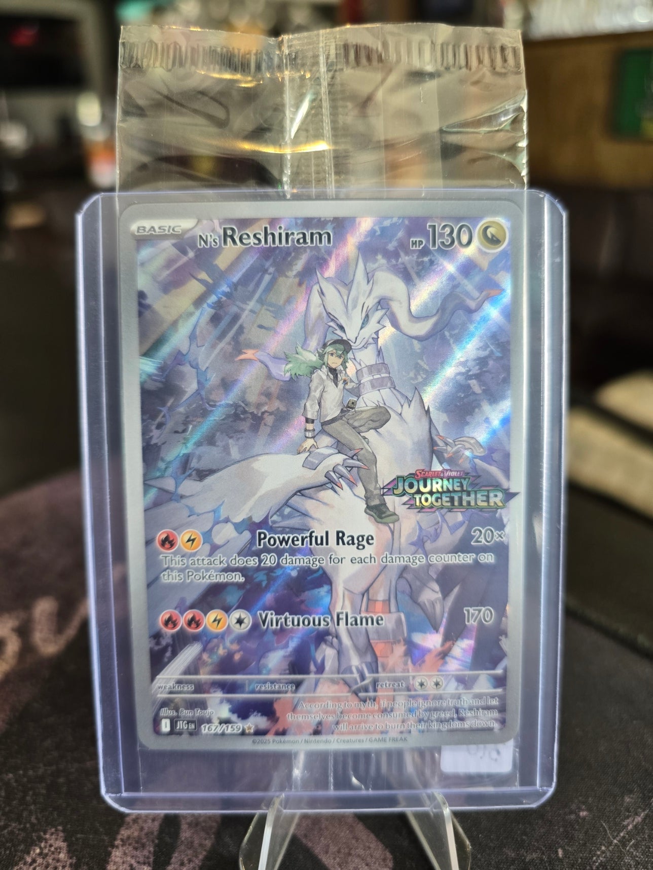Pokémon - N's Reshiram 167/159 Journey Together Sealed Promo