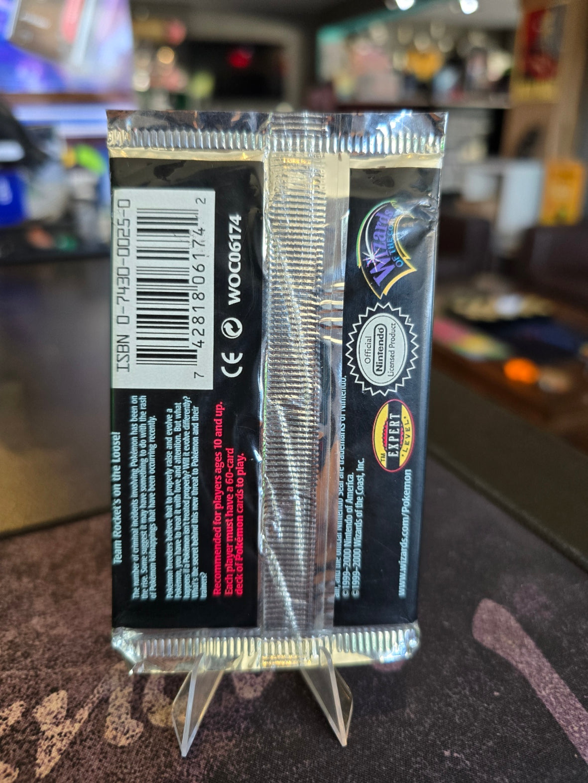 Pokémon - VINTAGE - SEALED - TEAM ROCKET BOOSTER PACK 20.77gm