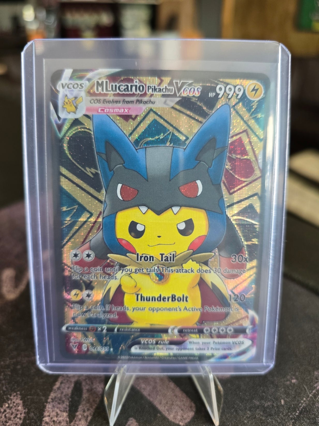Pokémon (FAN ART, Imported from US) - M Lucario Pikachu Vcos 046/055