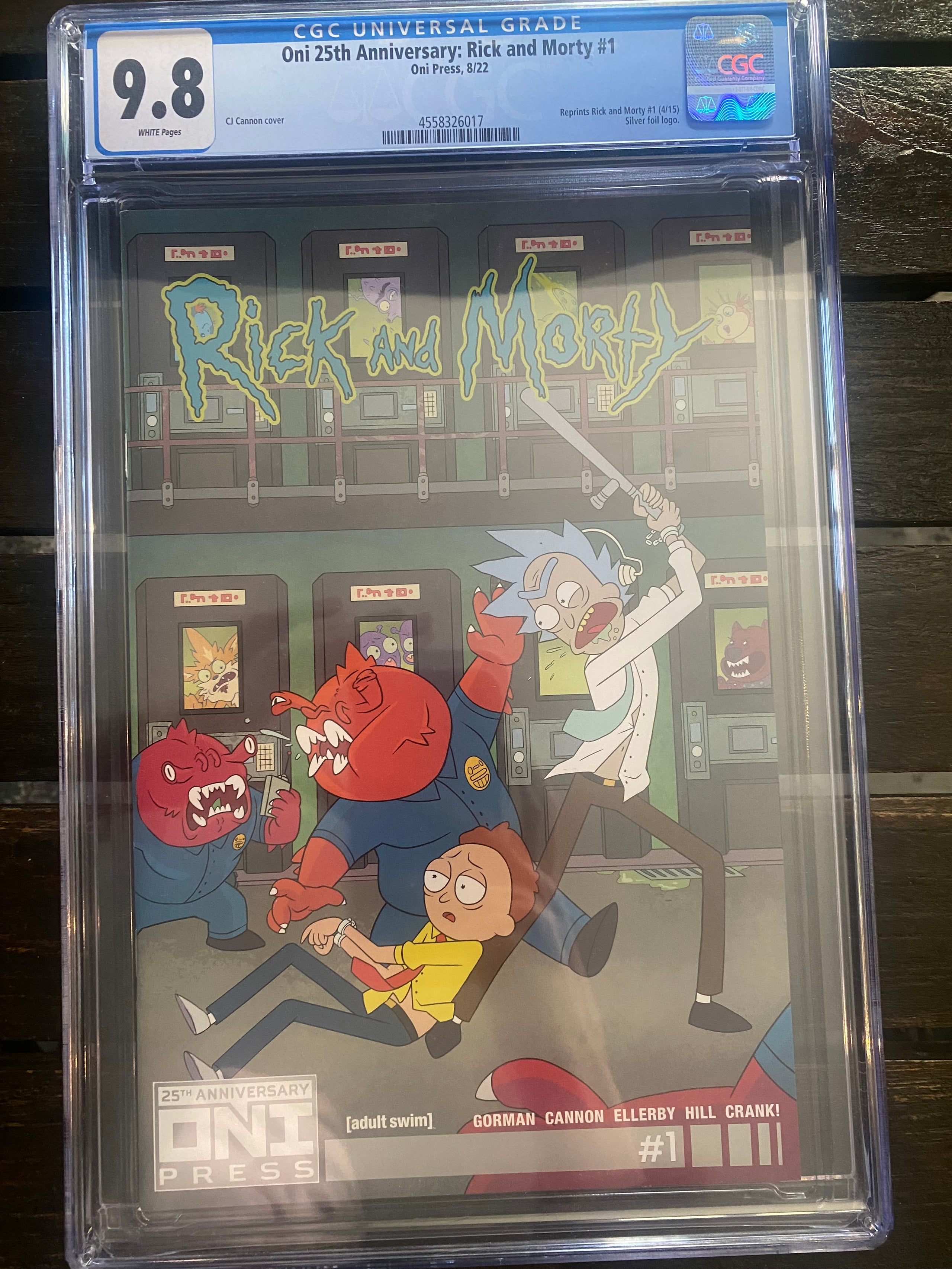 Rick and Morty #1 - 25th Anniversary ONI Press - CGC Universal Grade -9.5 - Silver Foil Logo