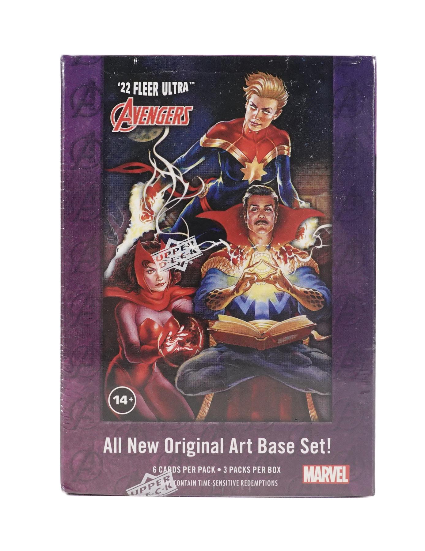 Sealed 2022 Fleer Ultra Marvel Avengers Blaster Box