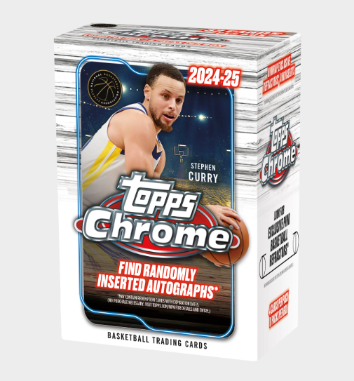 Sealed 2024-25 Topps Chrome Basketball Blaster Box