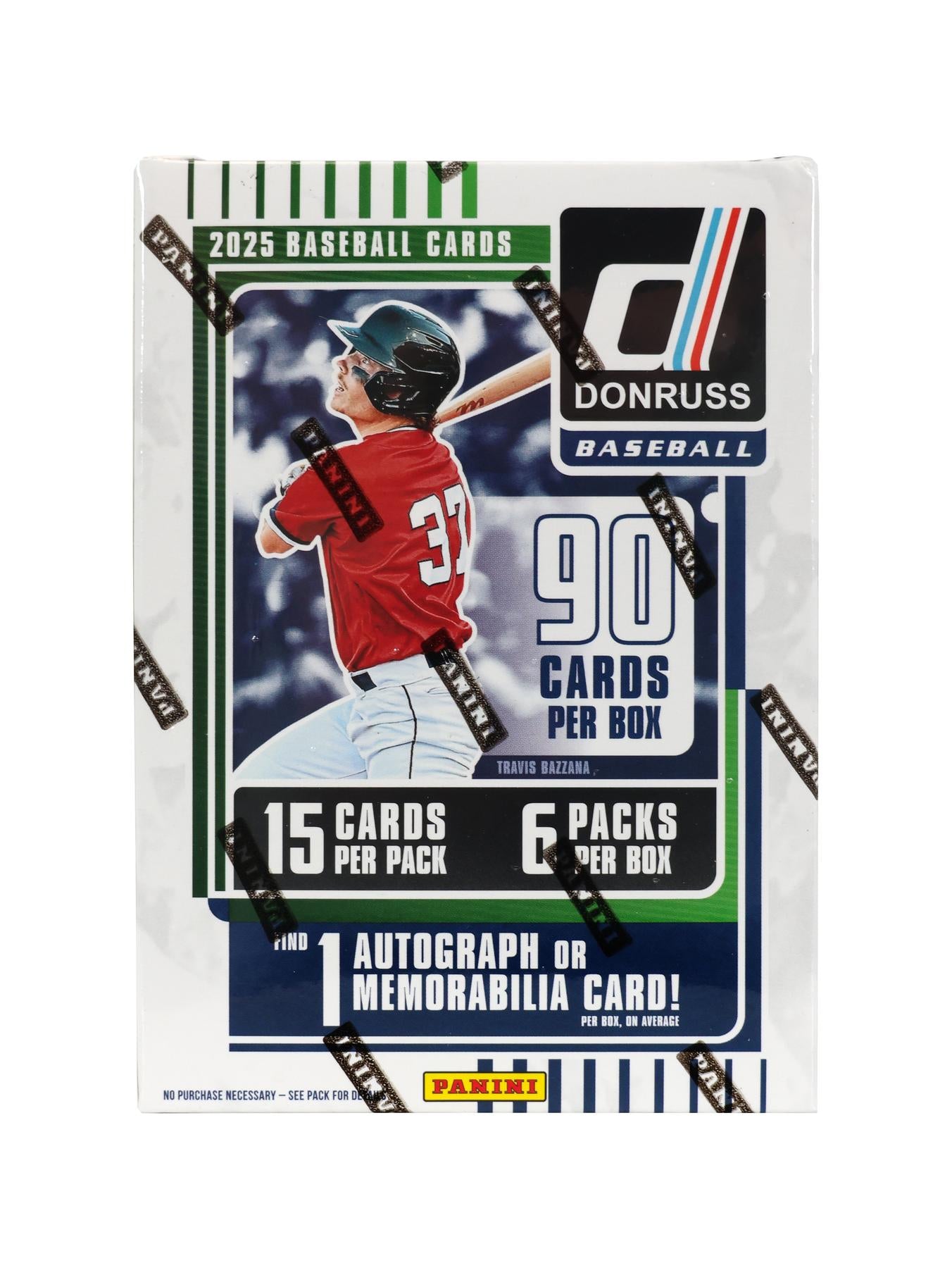 Each Box contains One Autograph or Memorabilia Card, Twelve Inserts or Parallels, and Three Red and Blue Laser Parallels, on average!

Donruss Baseball returns in 2025 with an incredible set of Top Prospects, Rookies, and Hall of Fame Legends of the game!

Look for an incredible lineup of the game's top Legends, Stars, Rookies, and Prospects in 2025 Donruss Baseball, featuring incredible parallels such as the Hobby Blaster-exclusive Red and Blue Laser Parallel, among others!

2025 Donruss boasts an impressi