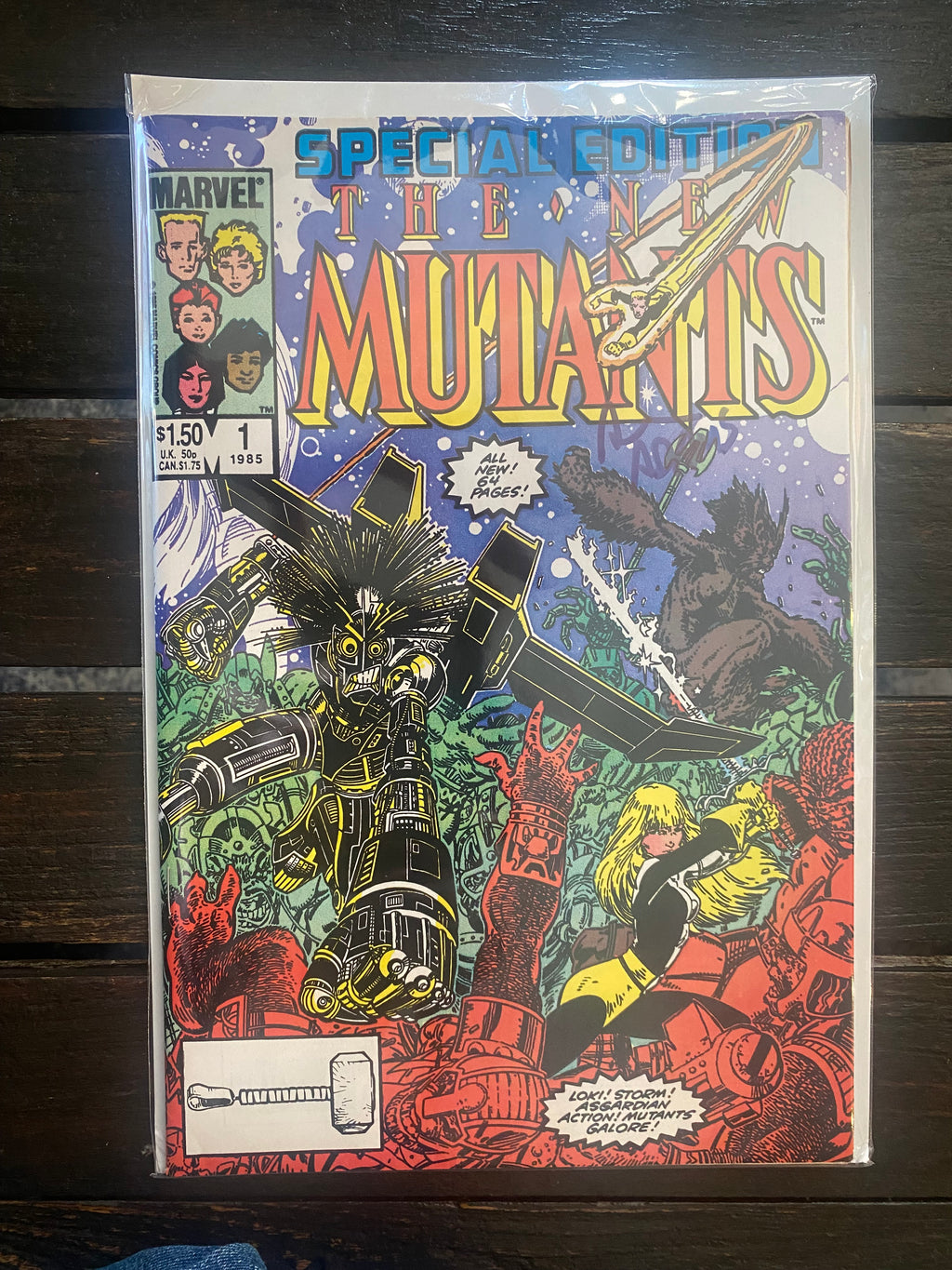 The New Mutants - Special Edition - Marvel Comics 1985 - Cert of Authenticity: Art Adams 