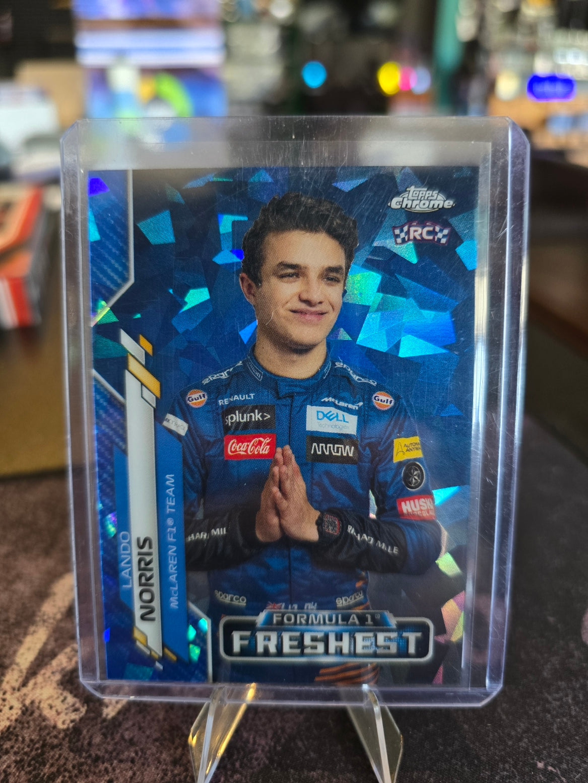 Topps Chrome Formula 1 2020 - Lando Norris - McLaren RC Rookie 199 Sapphire