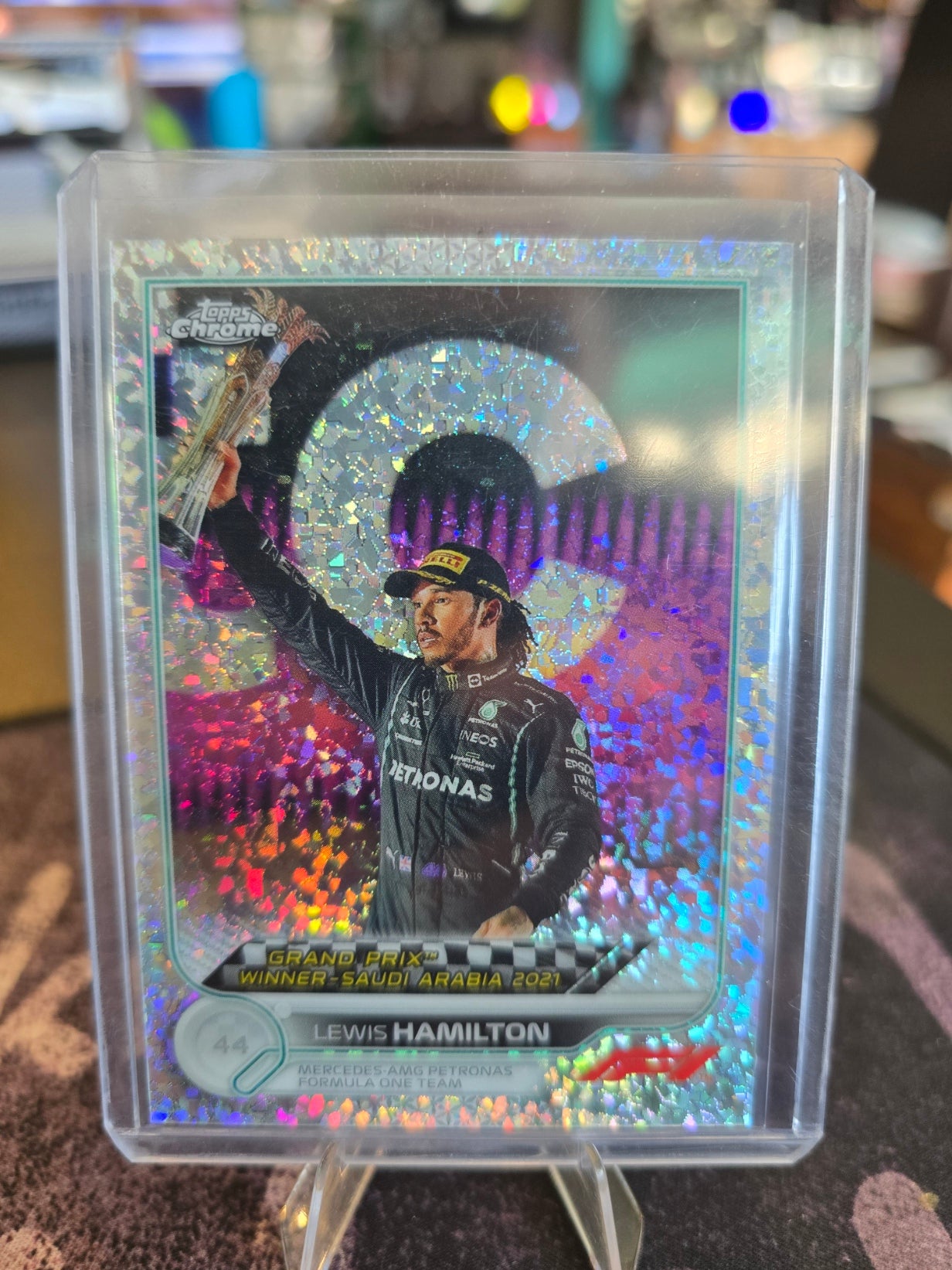 Topps Chrome Formula 1 2022 - Lewis Hamilton 171 - Mini Diamonds 244/299