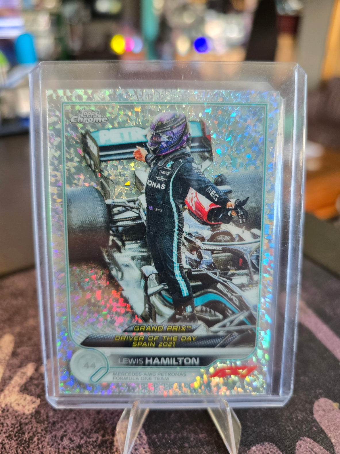 Topps Chrome Formula 1 2022 - Lewis Hamilton 176 - Mini Diamonds 273/299