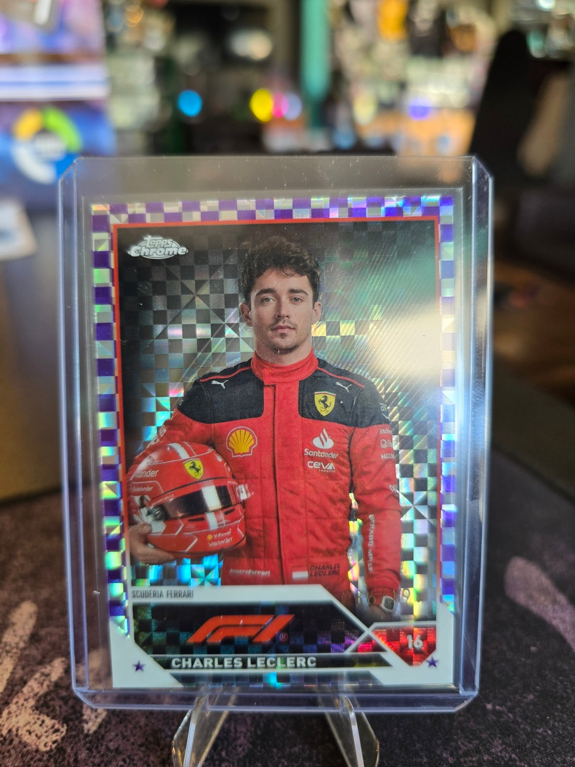 Topps Chrome Formula 1 2023 - Charles Leclerc 5 - 086/199 Purple Checker