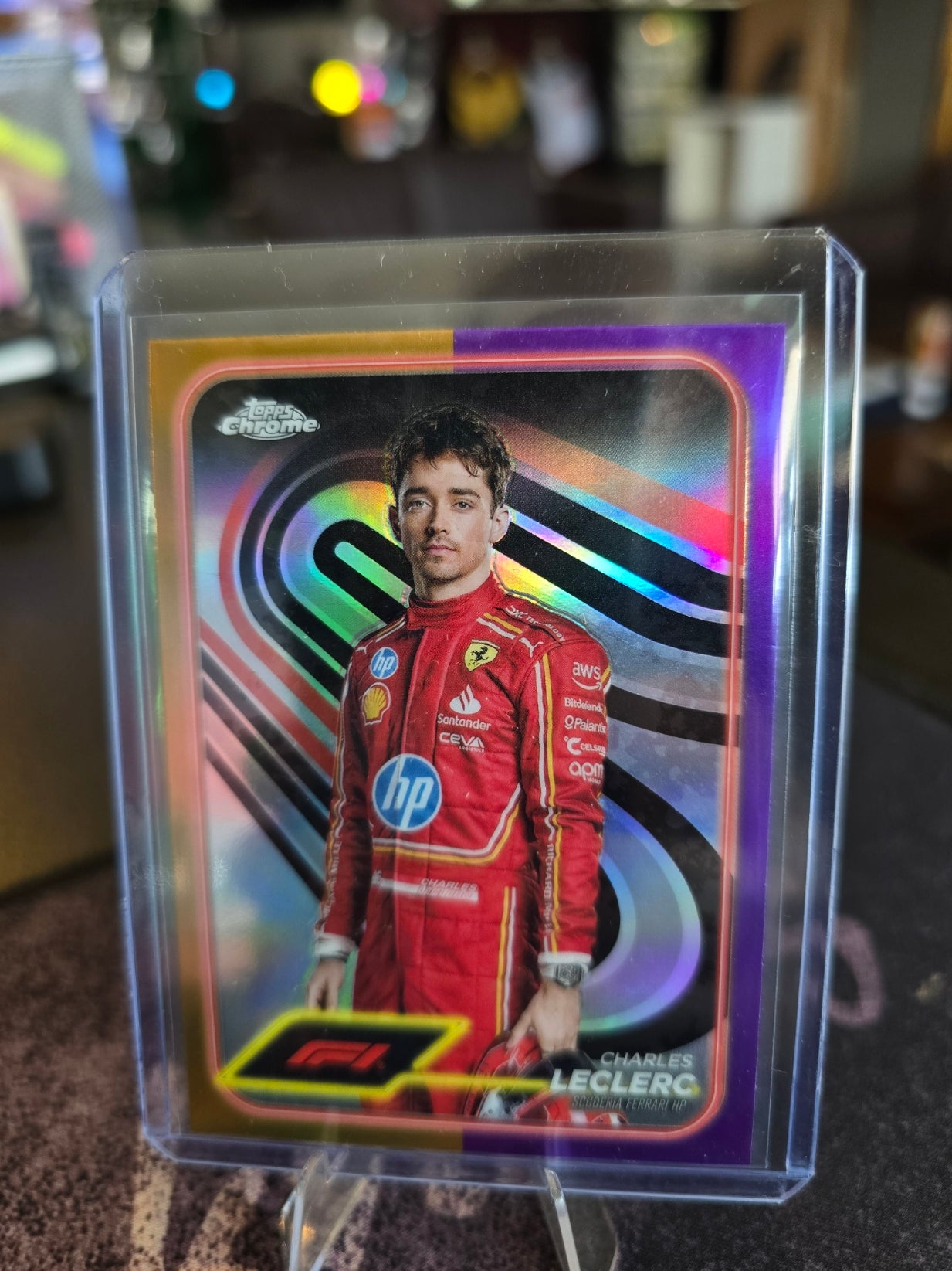 Topps Chrome Formula 1 2024 - Charles Leclerc 3 - Gold - Purple