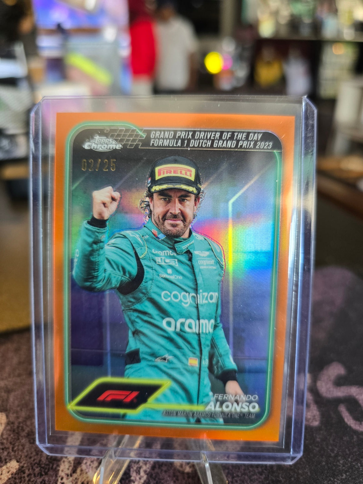 Topps Chrome Formula 1 2024 - Fernando Alonso 171 - Orange 02/25