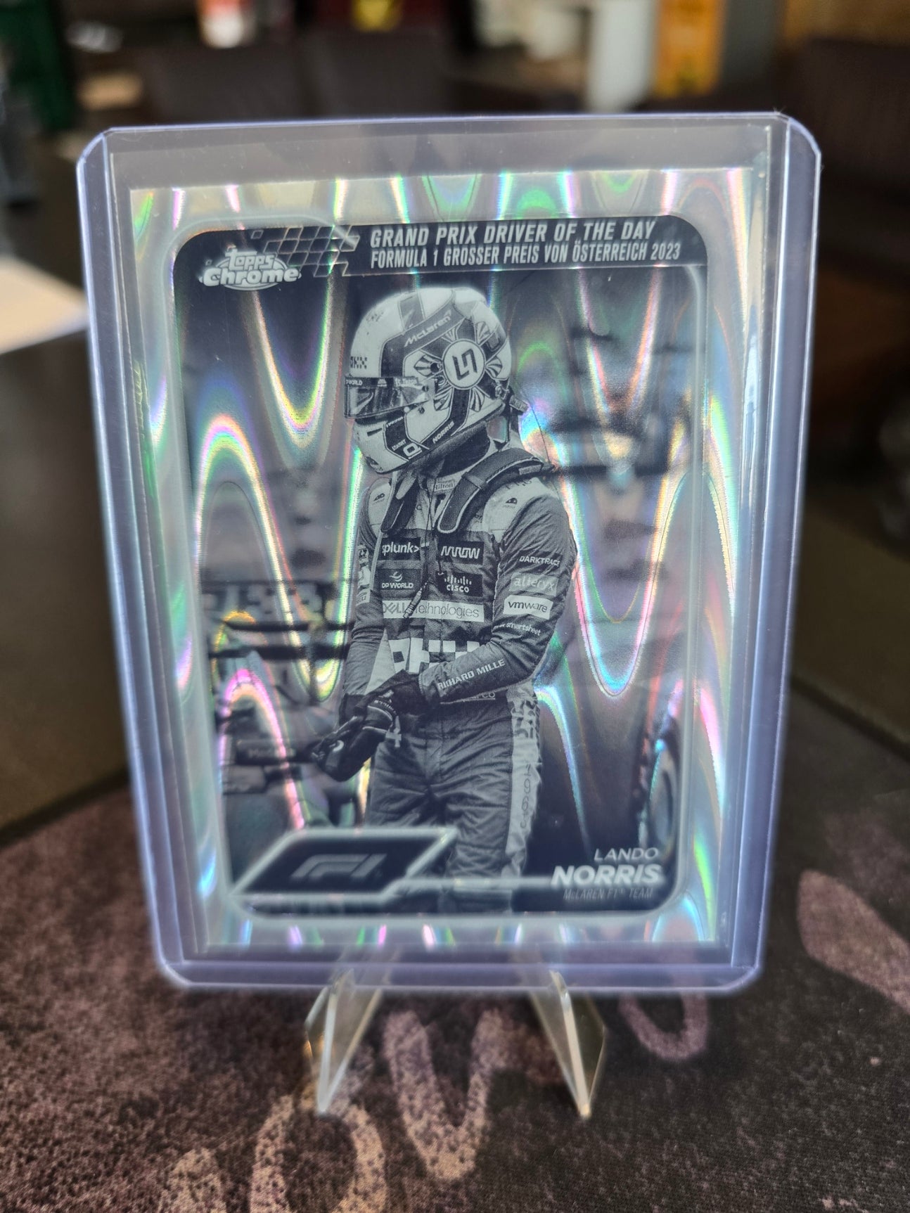Topps Chrome Formula 1 2024 - Lando Norris - Black Raywave - 167