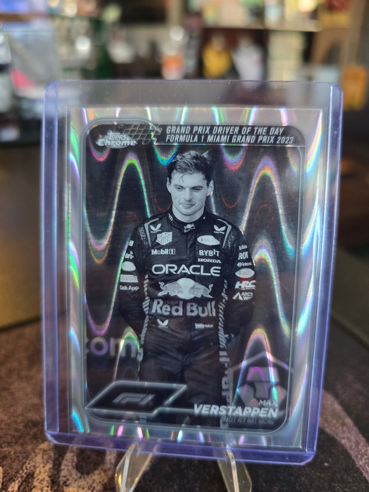 Topps Chrome Formula 1 2024 - Max Verstappen (Red Bull) - 163 Black Raywave