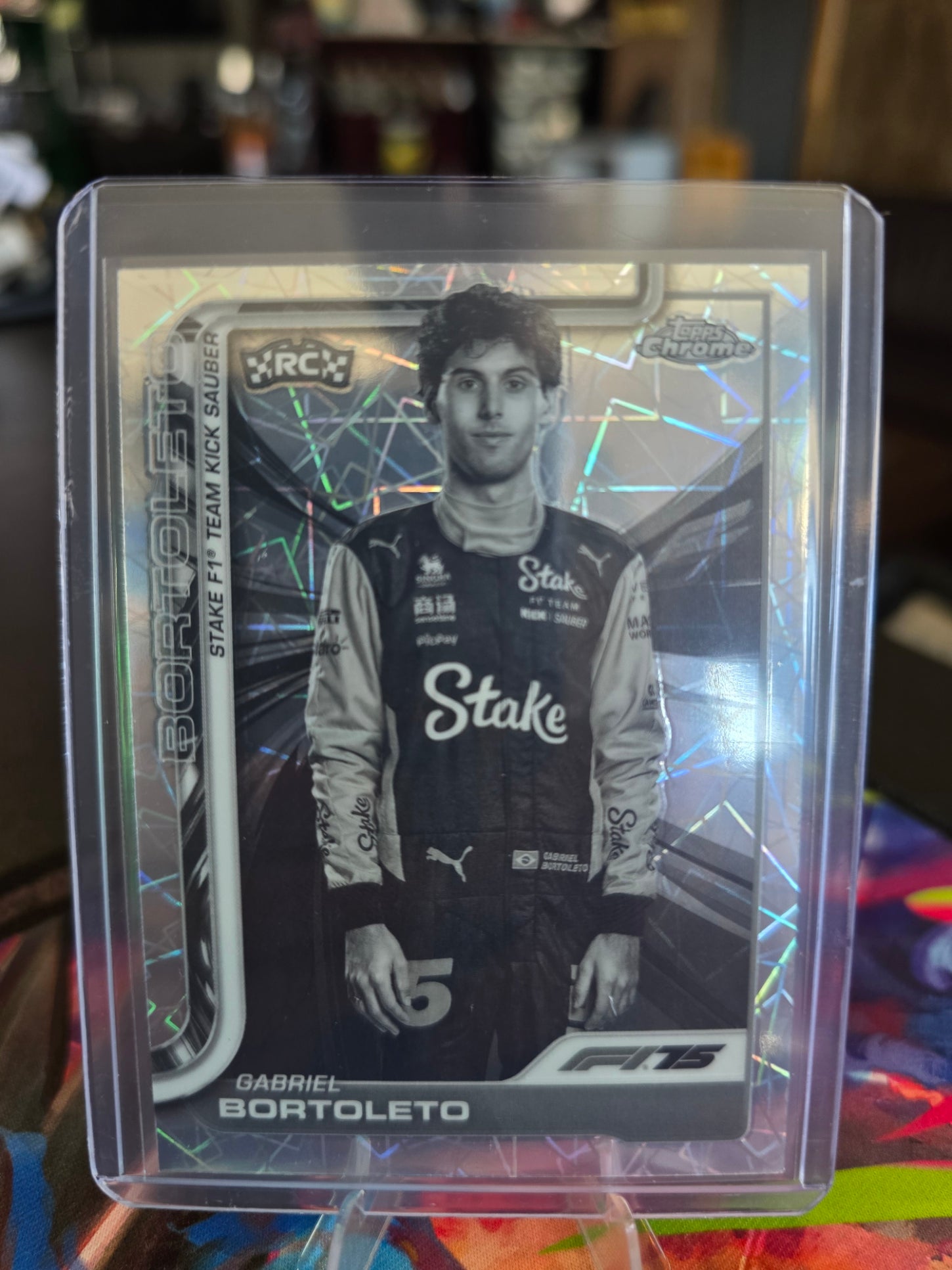 Topps Chrome Formula 1 2025 - Gabriel Bortoleto - RC - Rookie - Stake - 20 - Black Ray