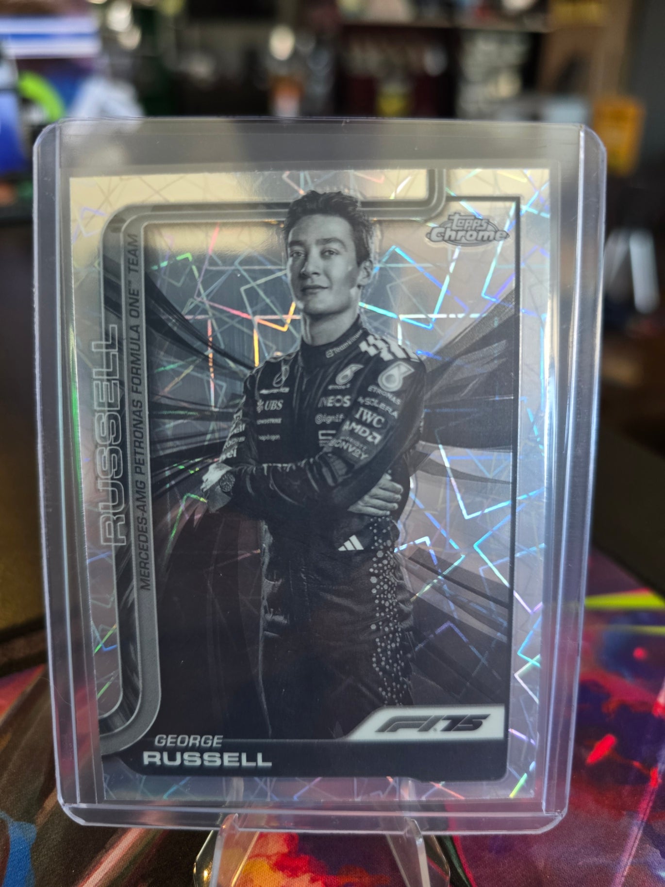 Topps Chrome Formula 1 2025 - George Russell - Mercedes - 7 - Black Ray