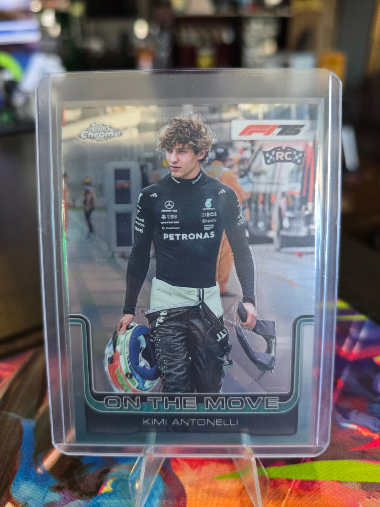 Topps Chrome Formula 1 2025 - Kimi Antonella - RC - Rookie - Mercedes - On The Move - 185