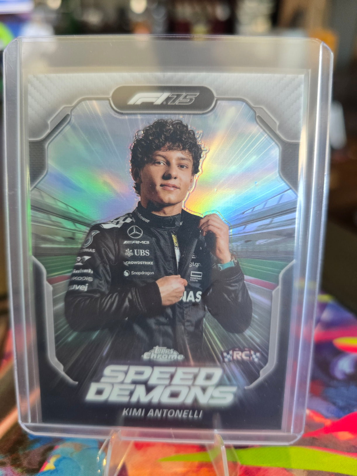 Topps Chrome Formula 1 2025 - Kimi Antonelli - Mercedes - Speed Demons - RC - Rookie - SD-1