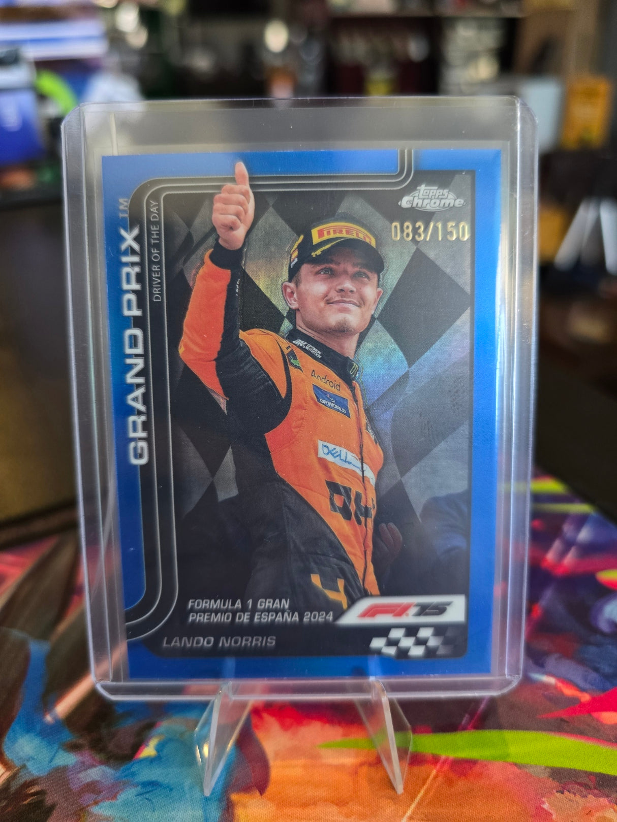 Topps Chrome Formula 1 2025 - Lando Norris - McLaren - 131 Blue - 083/150