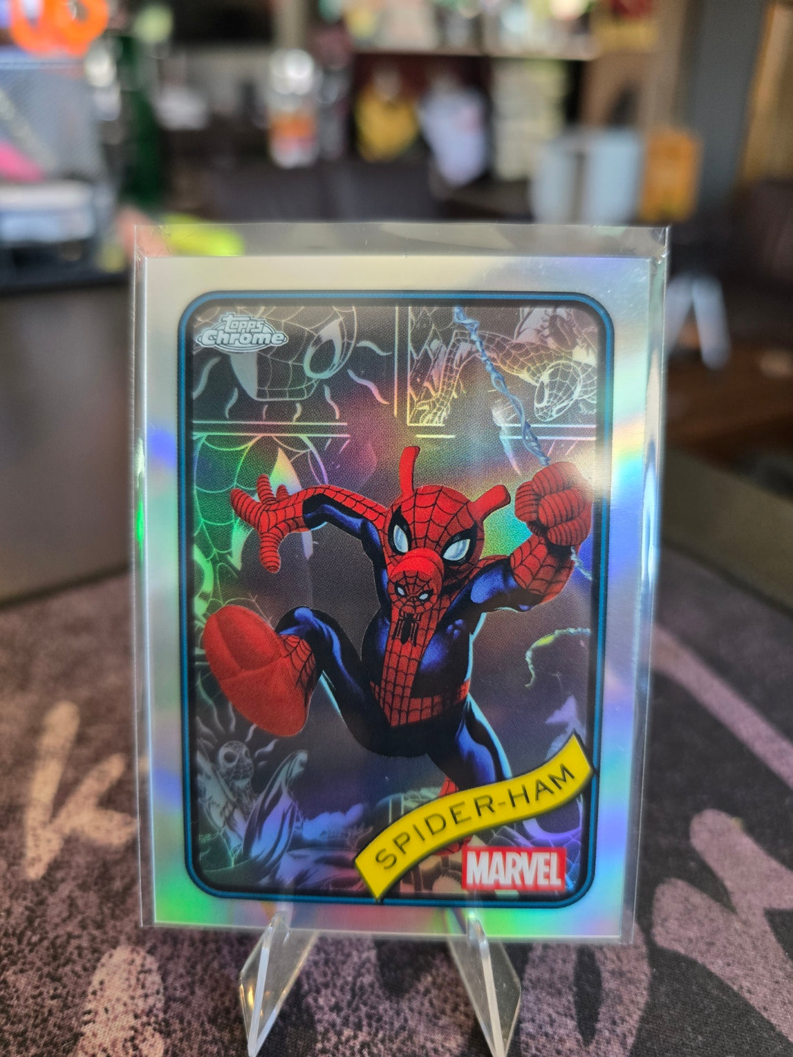 Topps Chrome Marvel 2025 - Spider-Ham - 142 - Refractor