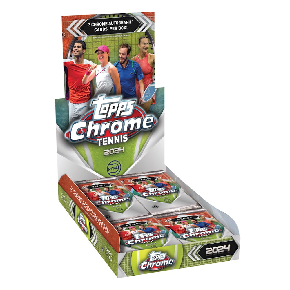 Topps Chrome Tennis 2024 Hobby Box Sealed
