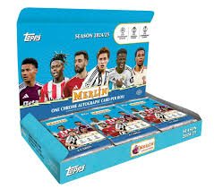 Topps Chrome UEFA Club Competitions 2024-25 Merlin Soccer Hobby Box