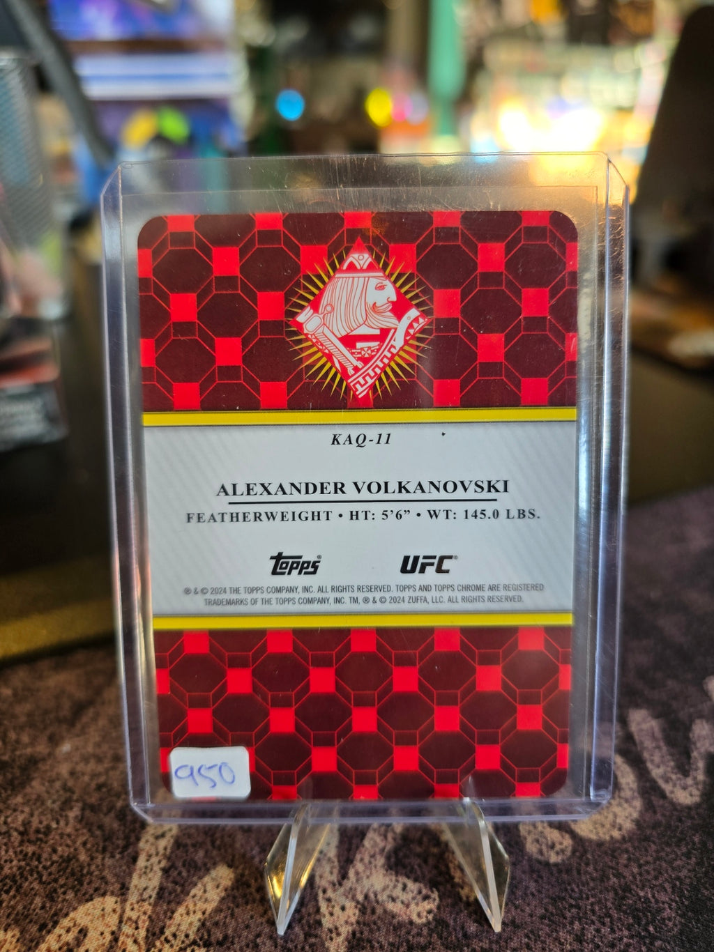 Topps Chrome UFC 2024 - Alexander Volkanovski KAQ-11 King