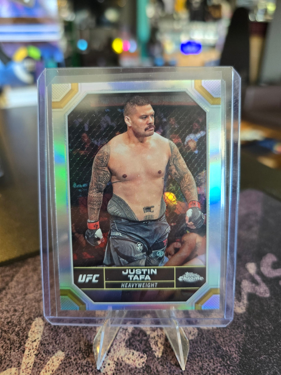 Topps Chrome UFC 2024 - Justin Tafa 105 - Refractor