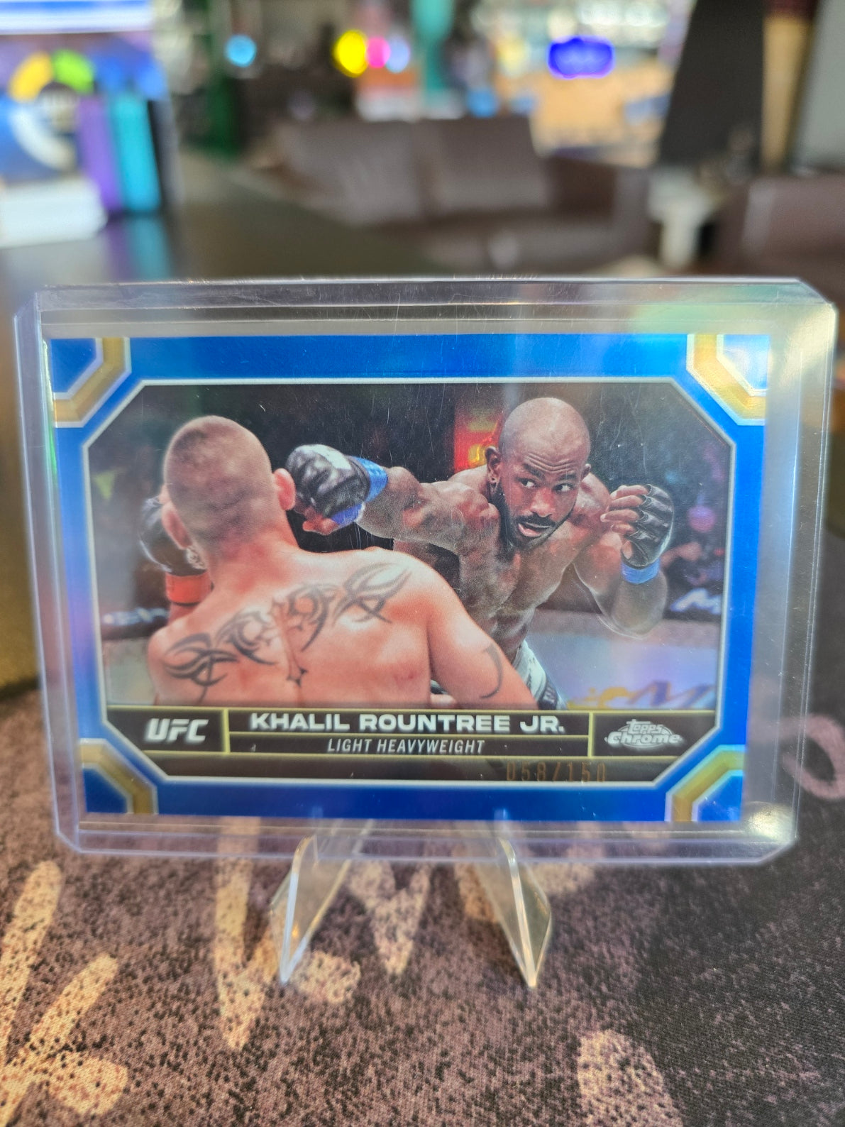 Topps Chrome UFC 2024 - Khalil Rountree Jr. 113 - Blue 058/150