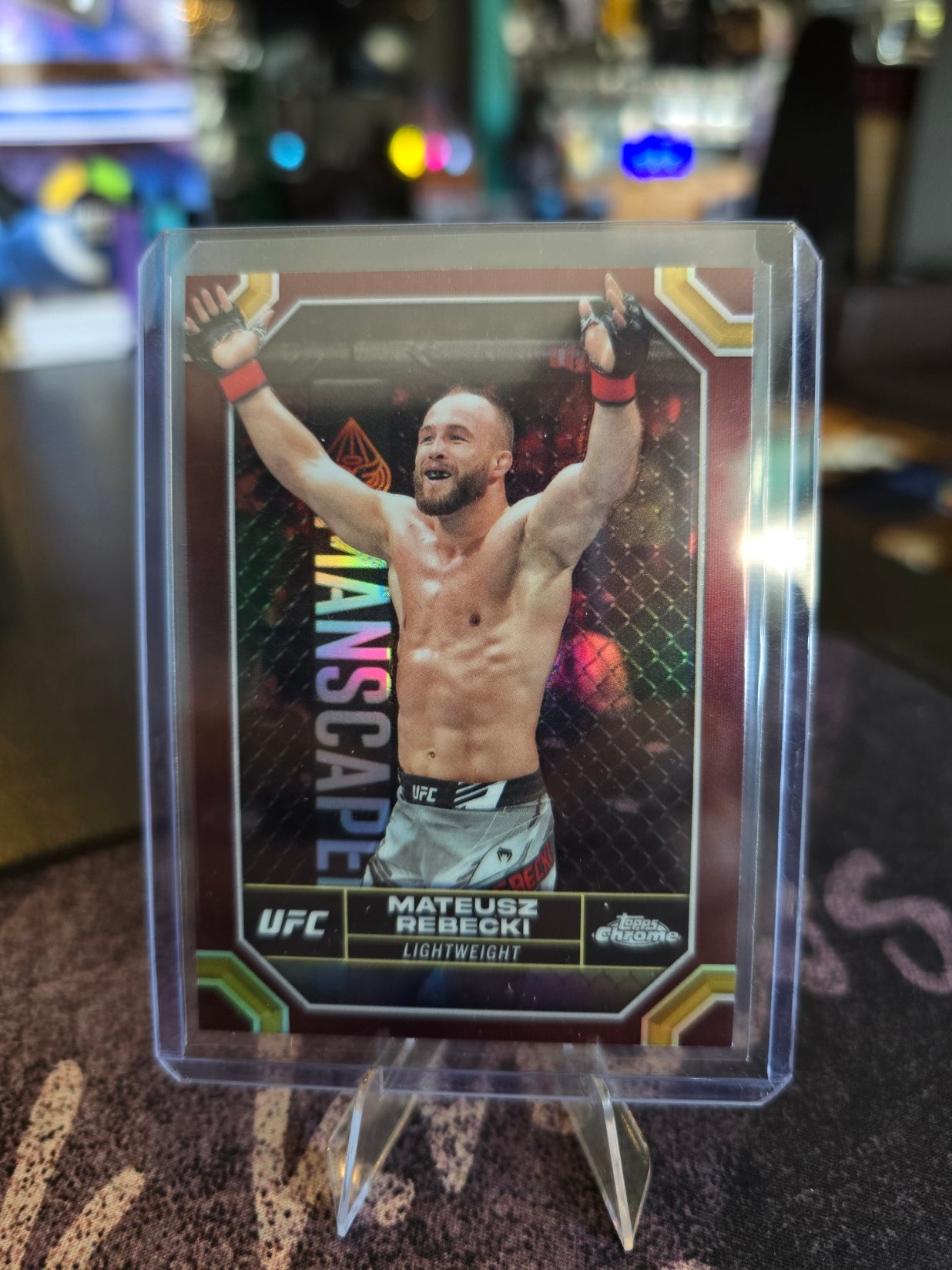 Topps Chrome UFC 2024 - Mateusz Rebecki 127 - Magenta