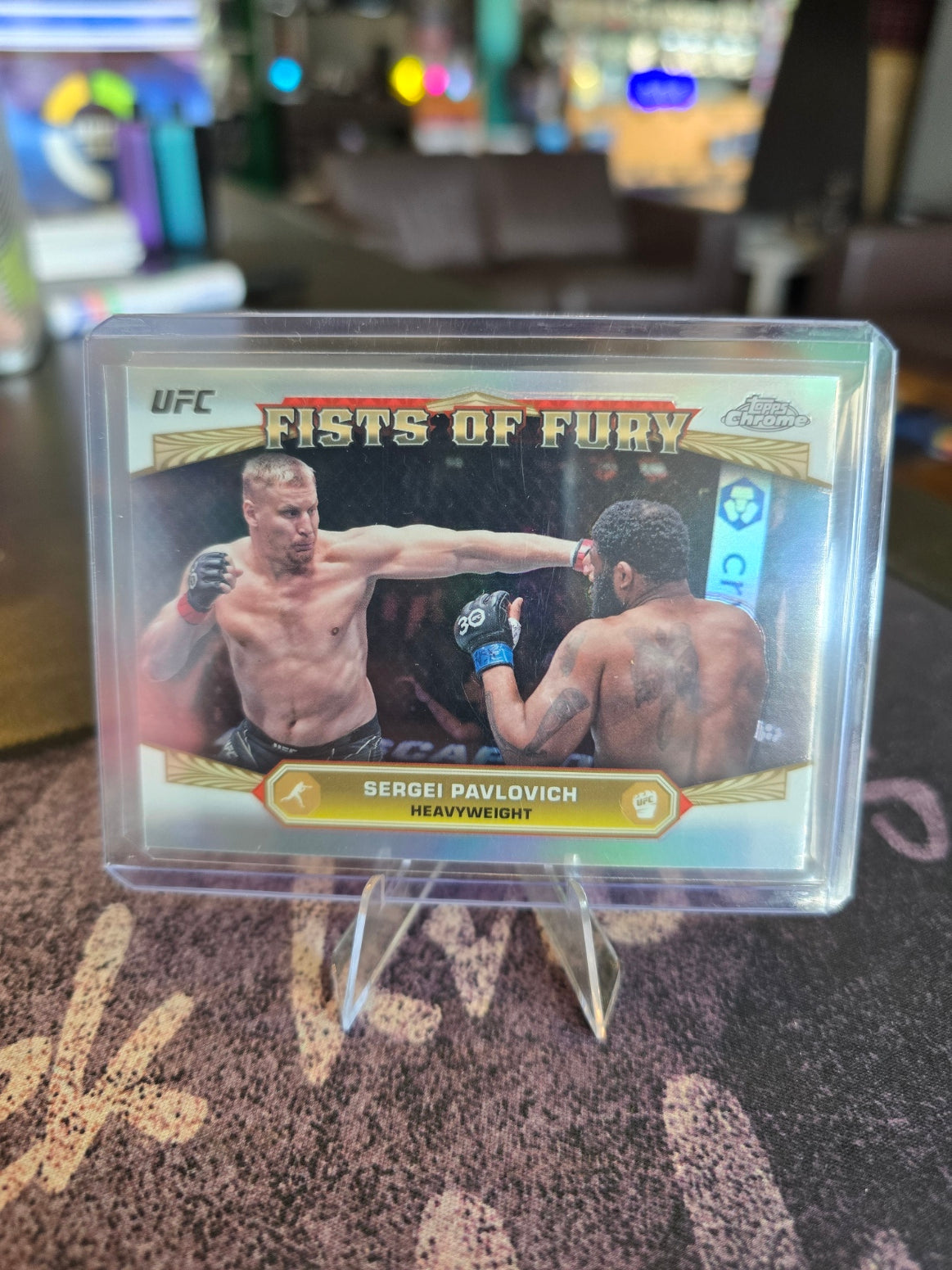 Topps Chrome UFC 2024 - Sergei Pavlovich FOF-7 - Fists Of Fury Insert