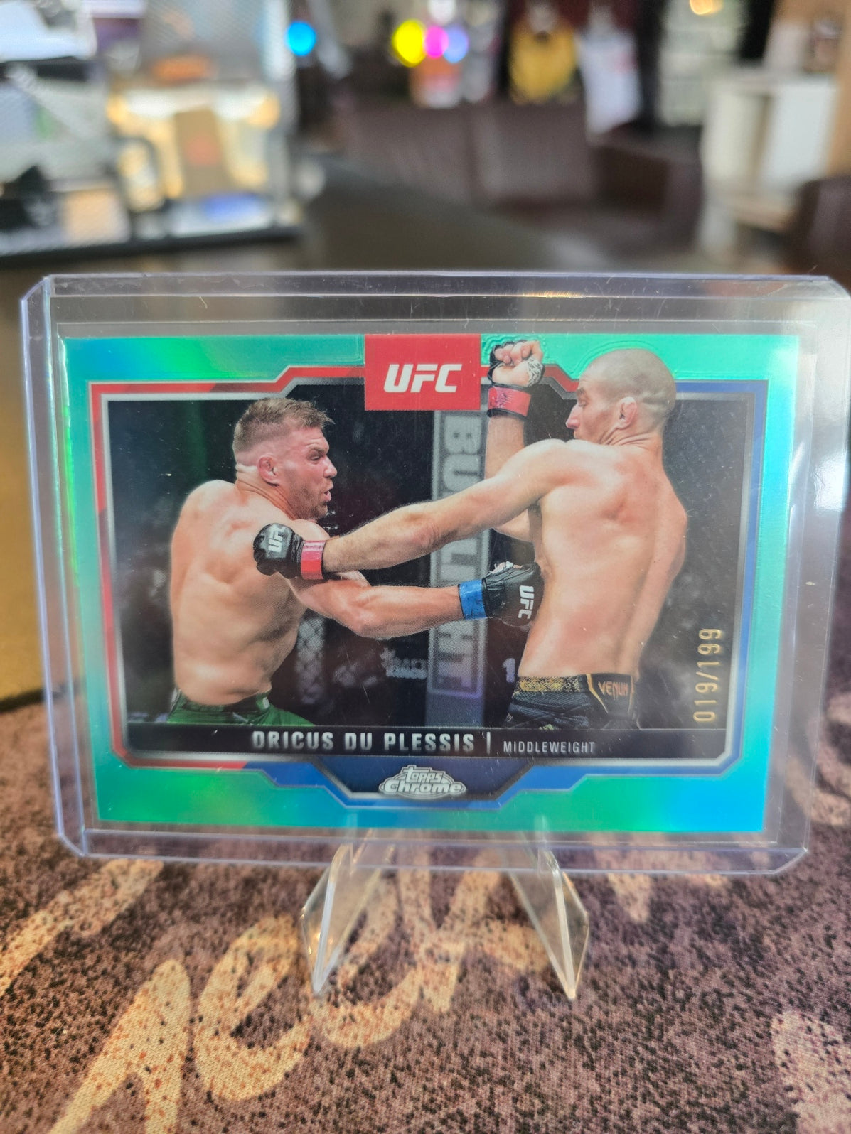 Topps Chrome UFC 2025 - Dricus Du Plessis 137 - Aqua 019/199
