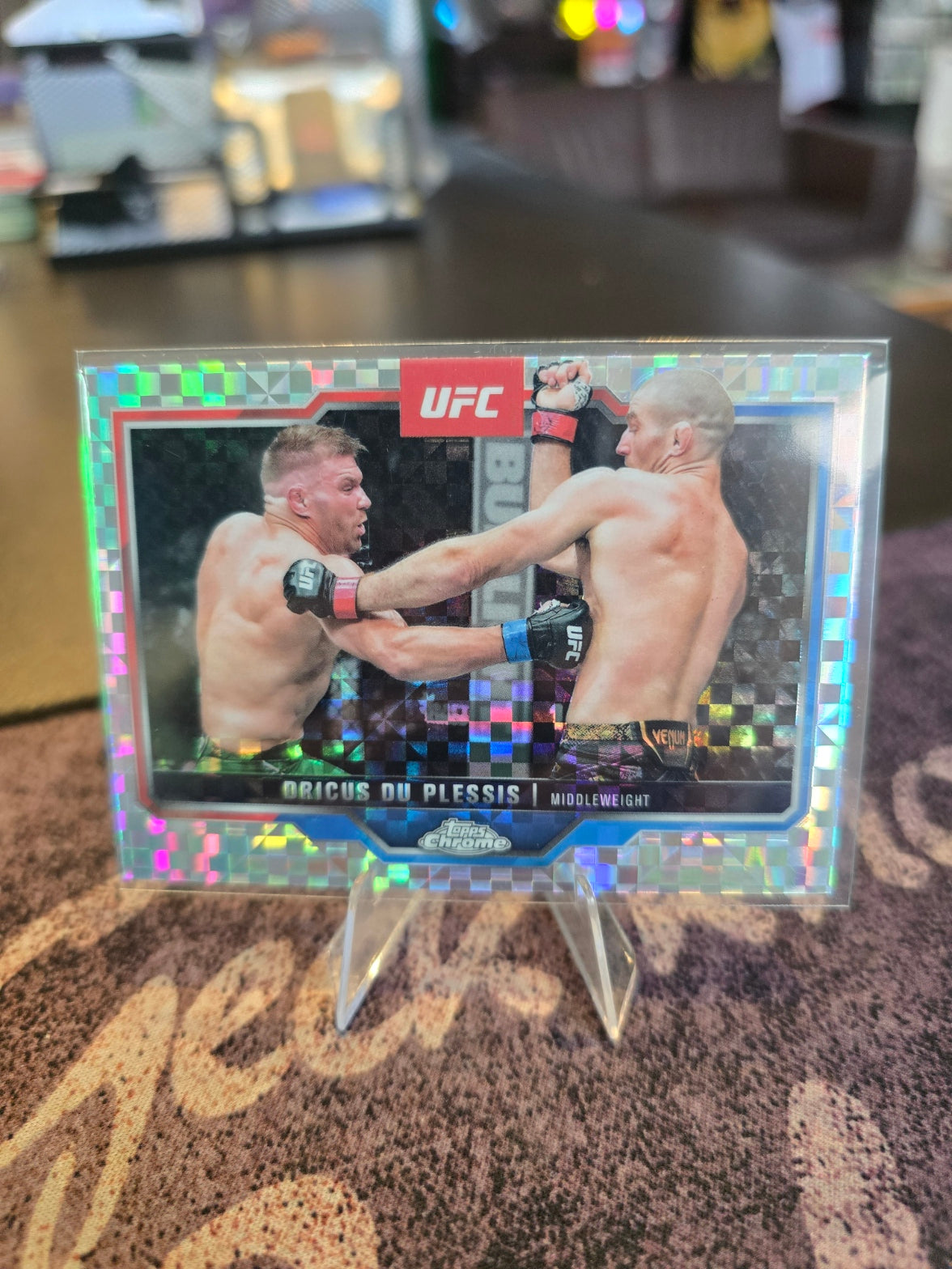 Topps Chrome UFC 2025 - Dricus Du Plessis 137 - X Fractor
